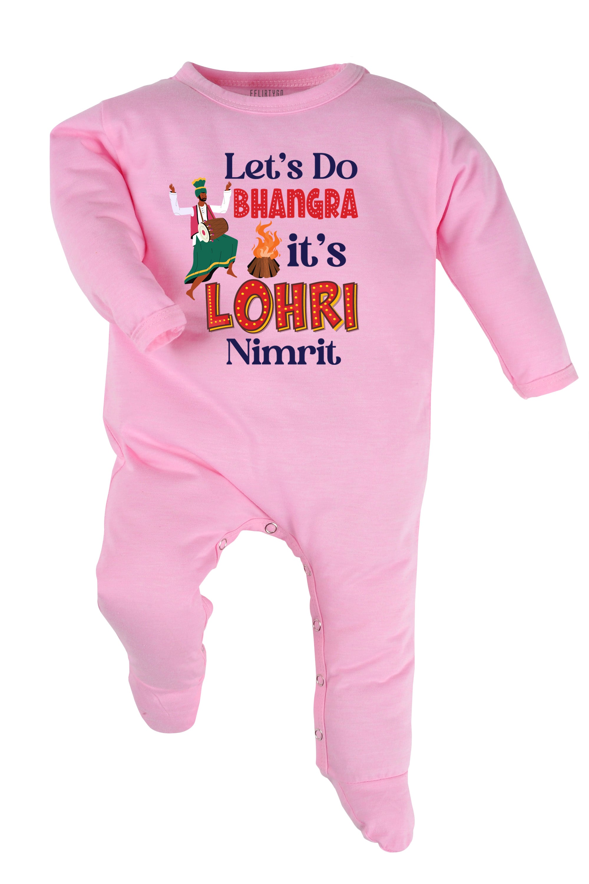 Let's Do Bhangra It's Lohri Baby Romper | Onesies w/ Custom Name