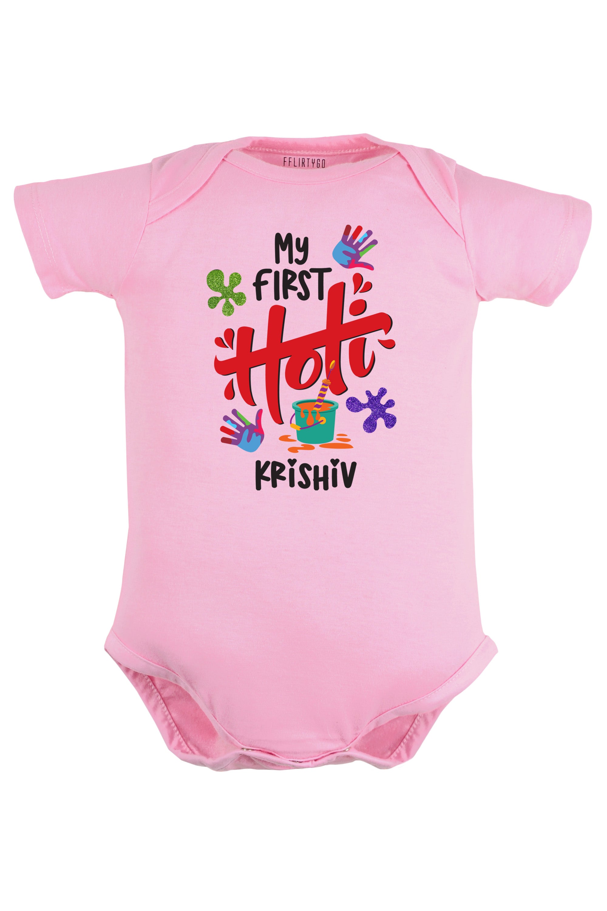 My First Holi Baby Romper | Onesies w/ Custom Name