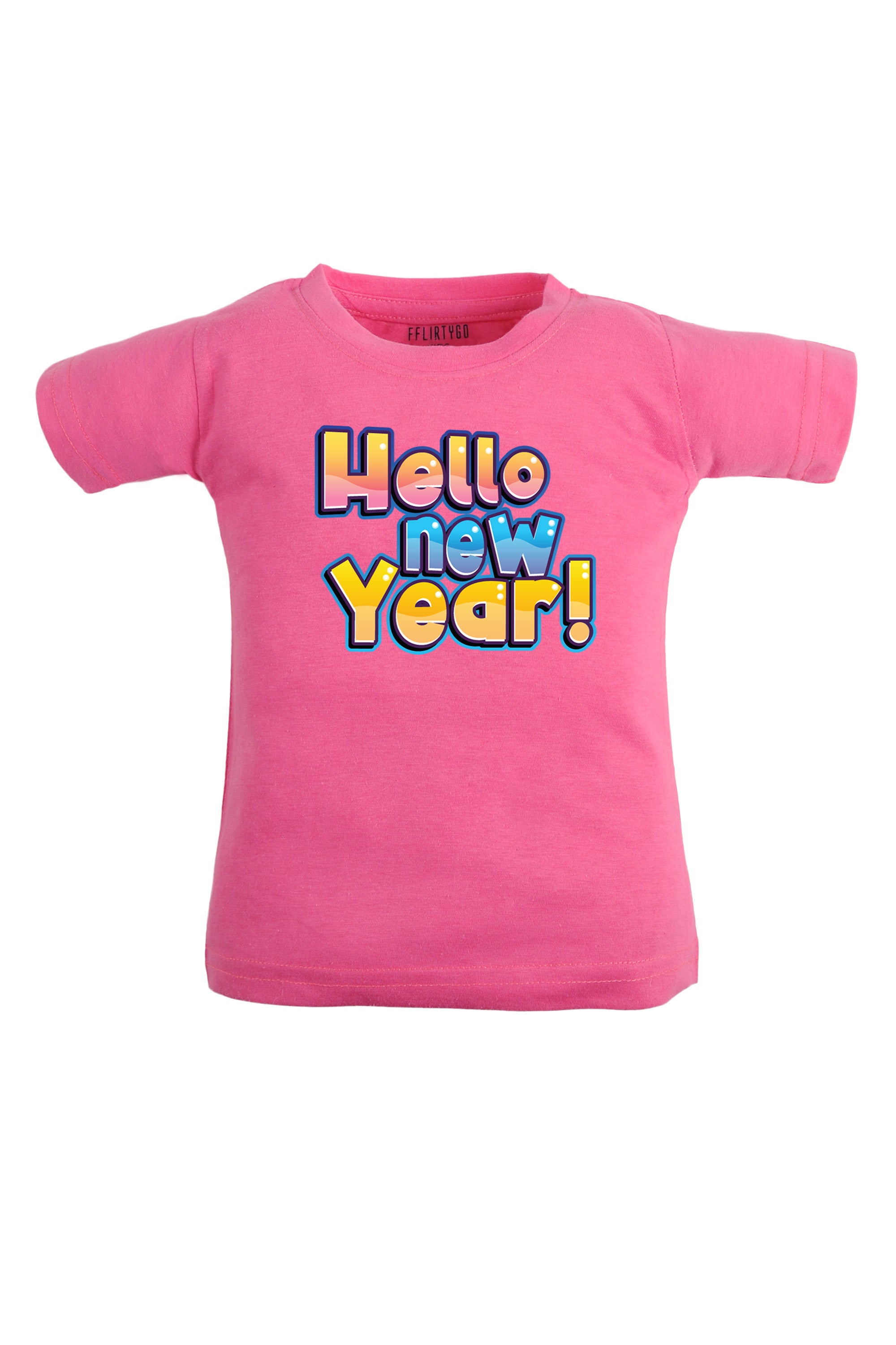 Happy New Year Multicolor Kids T Shirt