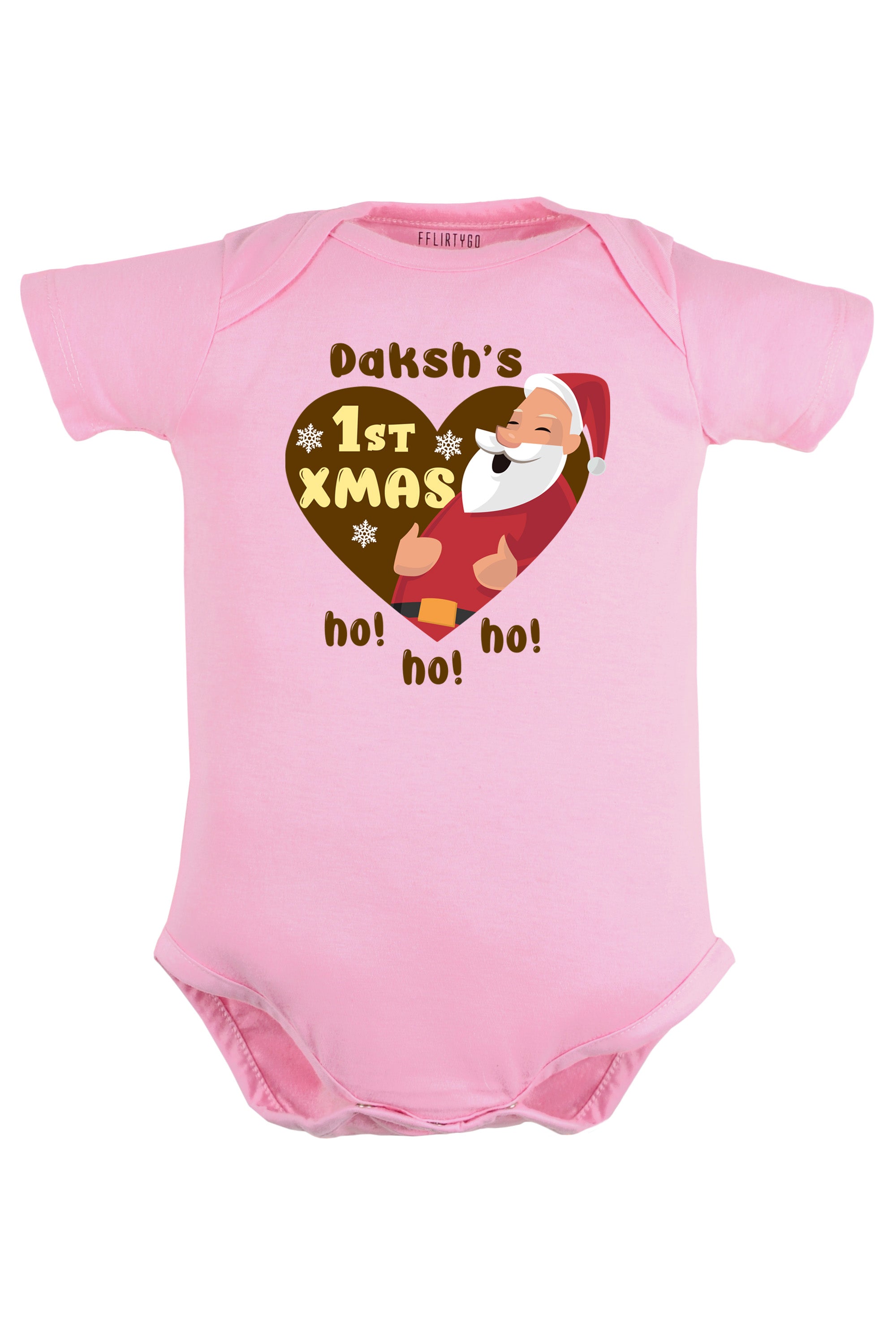 Ist Xmas ho ho ho Baby Romper | Onesies w/ Custom Name