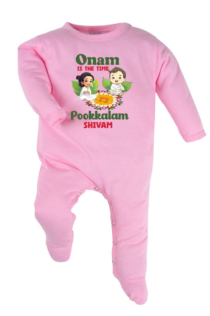 Onam Is The Time Pookkalam Baby Romper | Onesies w/ Custom Name