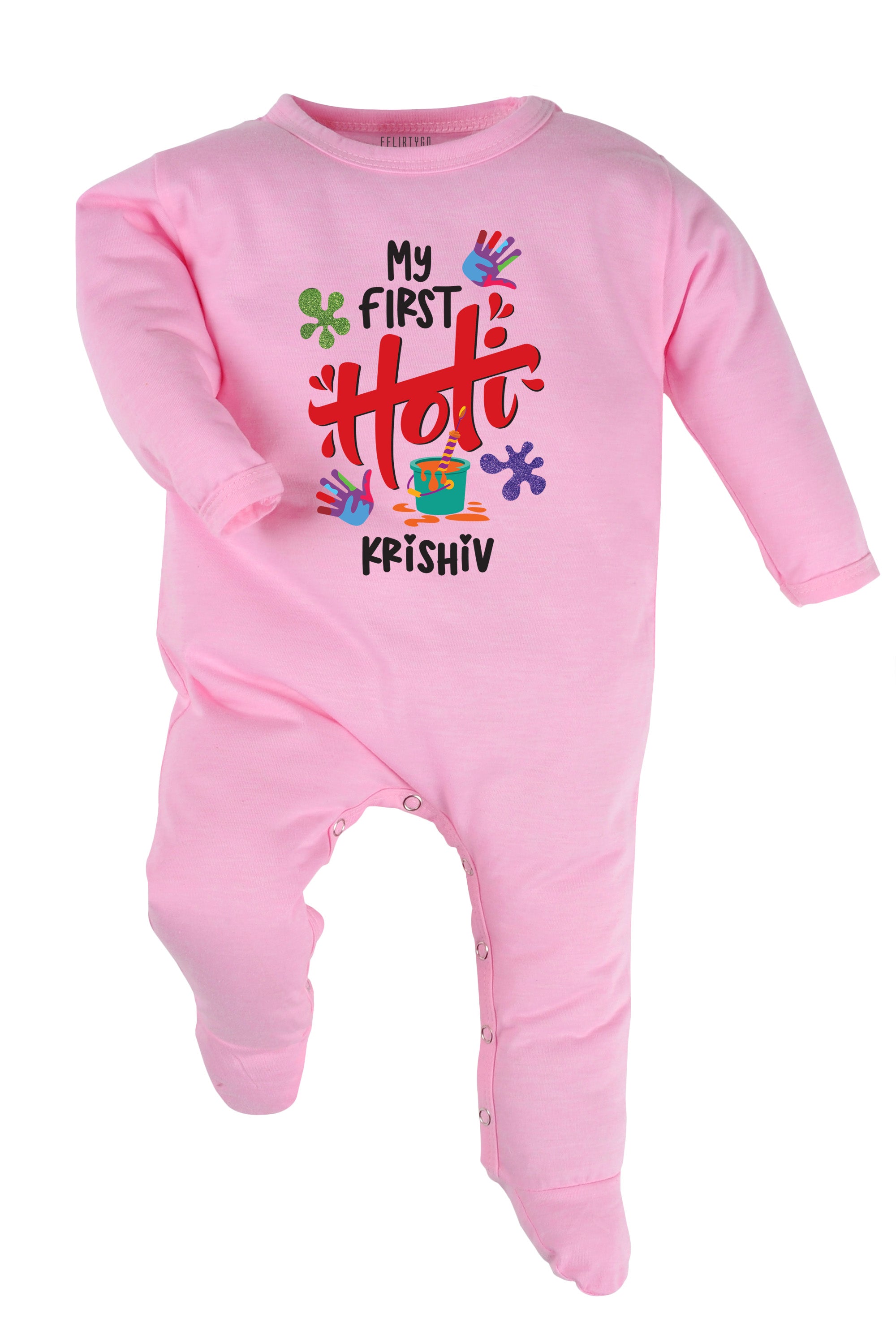 My First Holi Baby Romper | Onesies w/ Custom Name