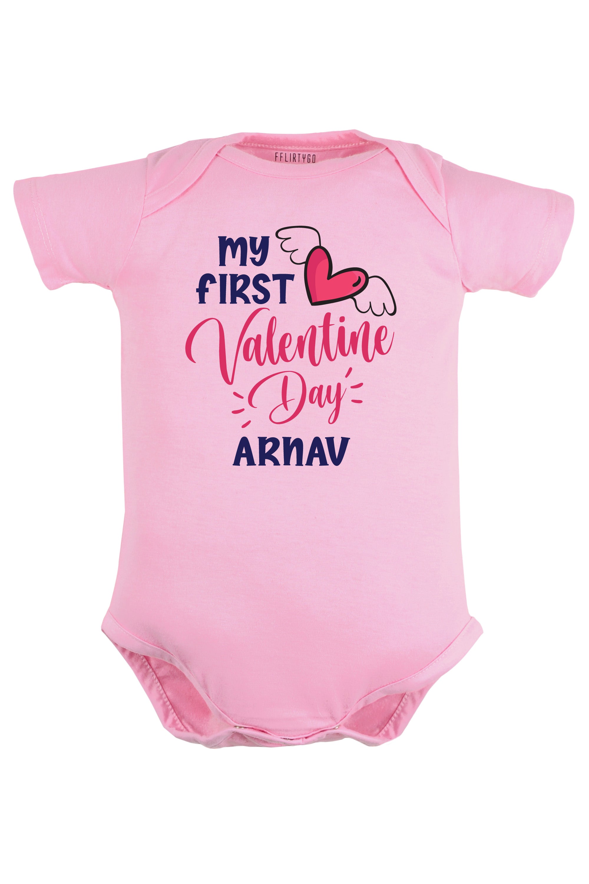 My First Valentine Day Baby Romper | Onesies w/ Custom Name