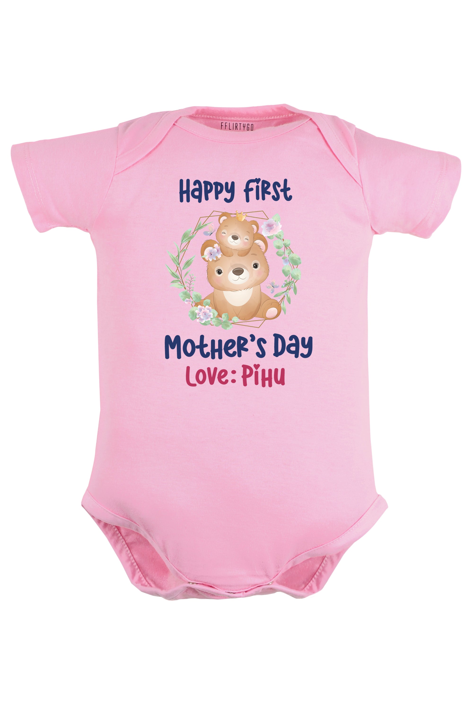 Happy First Mother's Day Baby Romper | Onesies w/ Custom Name