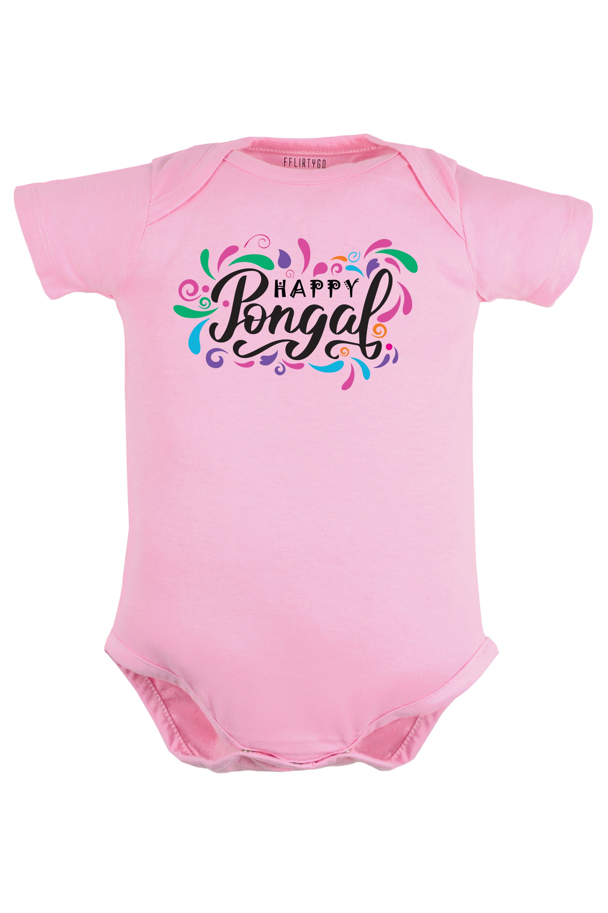 Happy Pongal Splash Baby Romper | Onesies