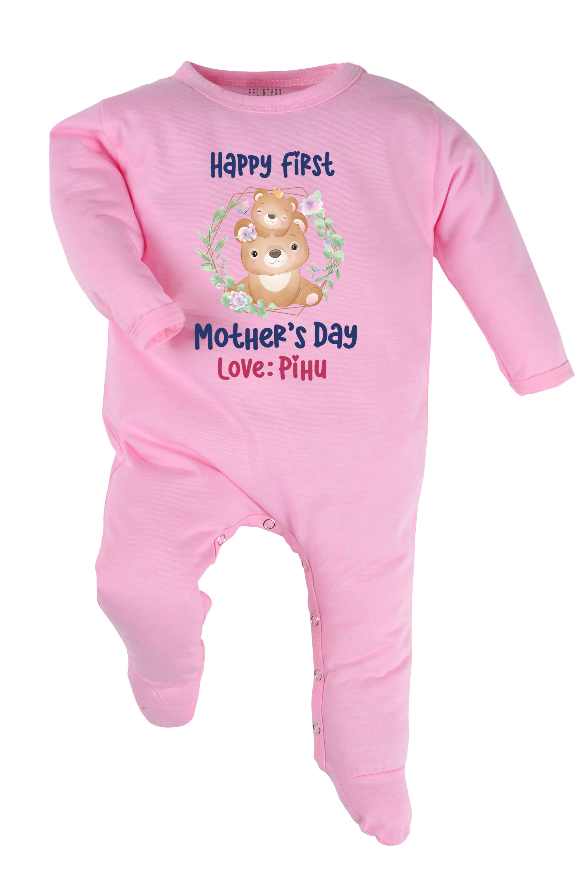 Happy First Mother's Day Baby Romper | Onesies w/ Custom Name