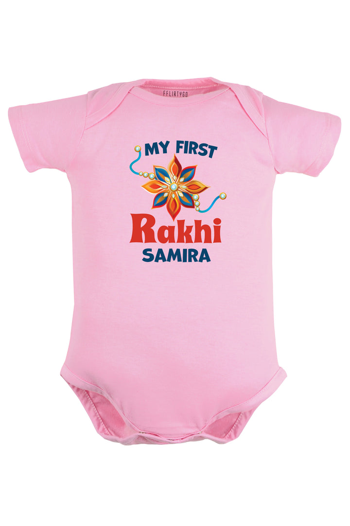 My First Rakhi Baby Romper | Onesies w/ Custom Name