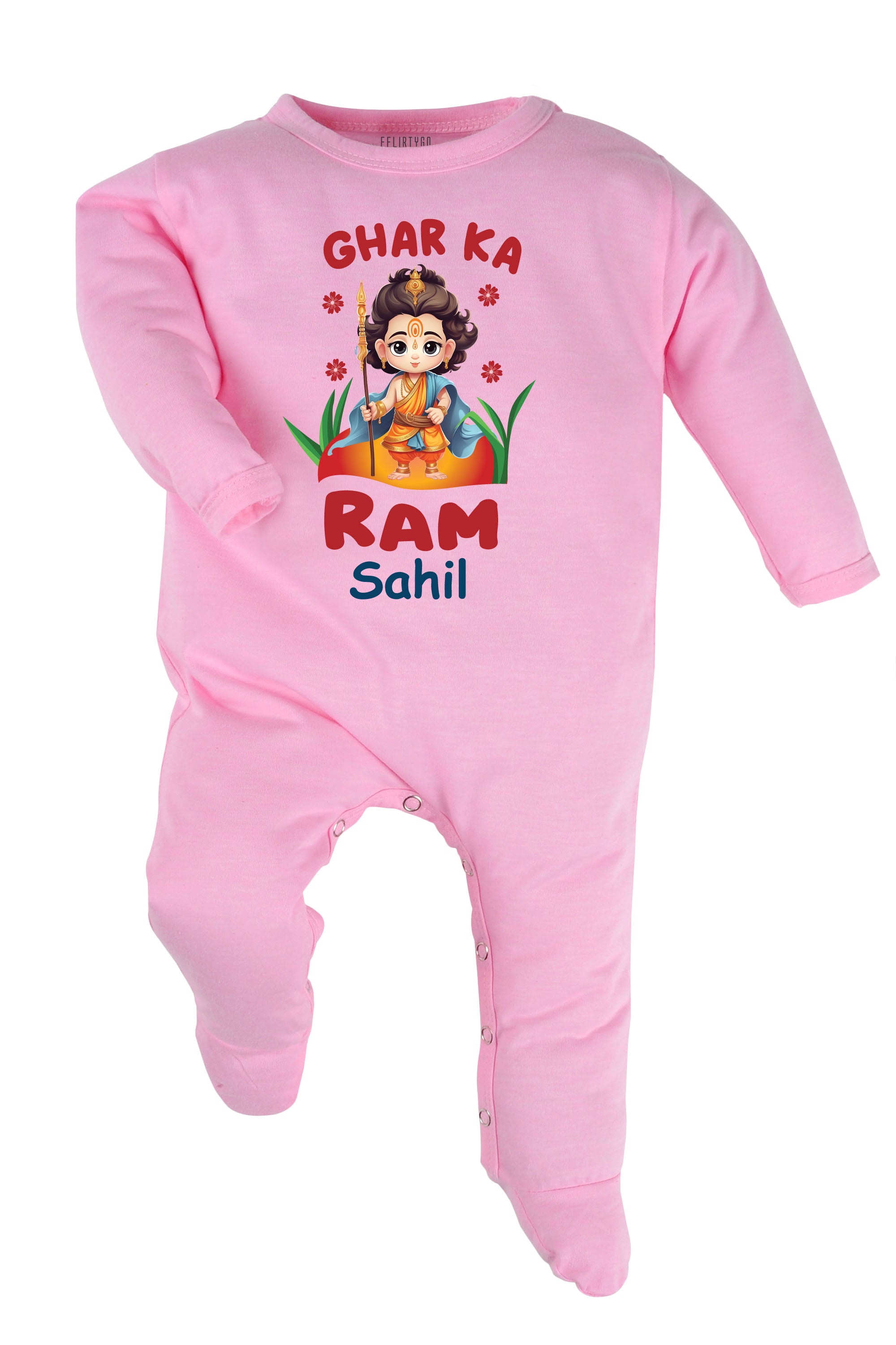 Ghar Ka Ram Baby Romper | Onesies w/ Custom Name