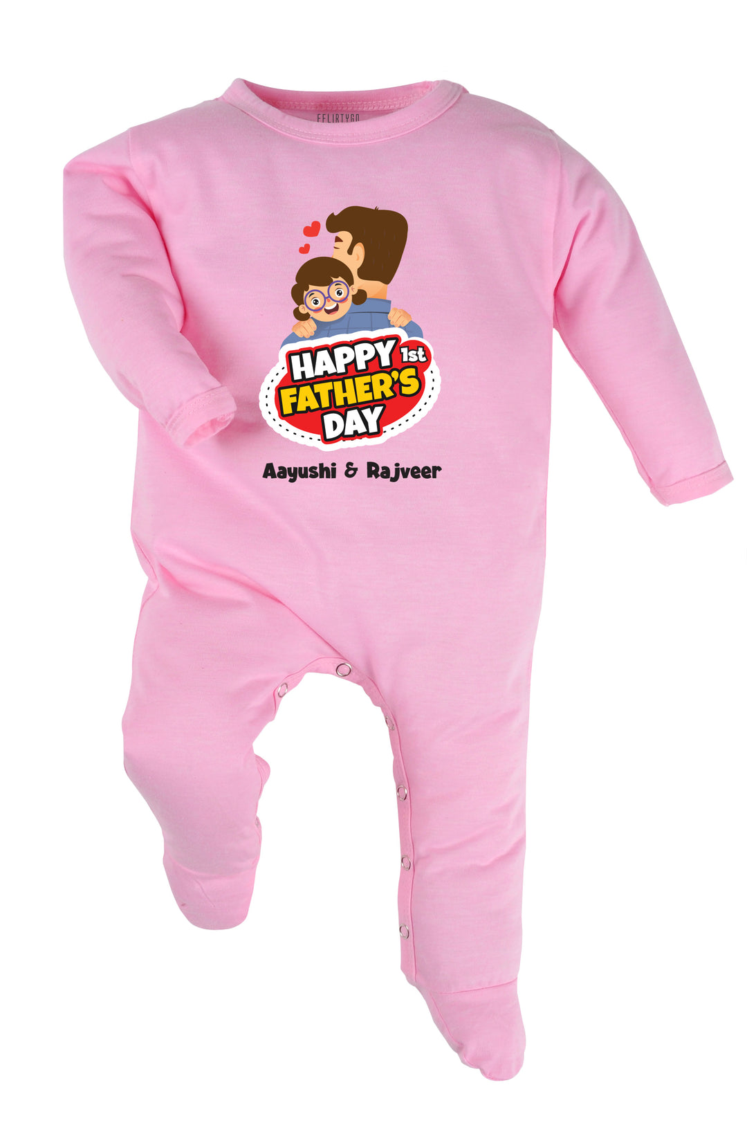 Happy 1st Father's Day Baby Romper | Onesies w/ Custom Name