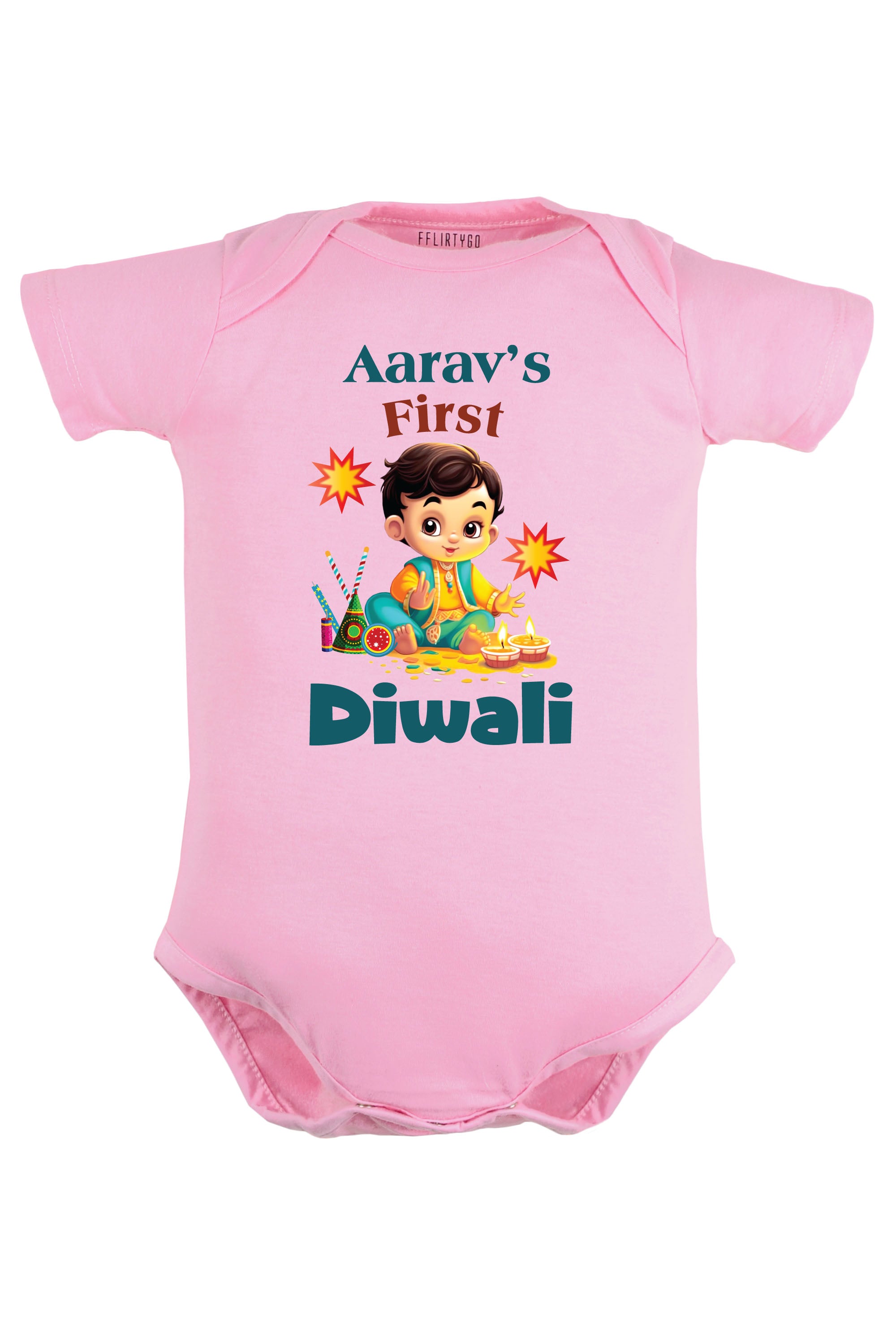 My First Diwali Baby Romper | Onesies w/ Custom Name