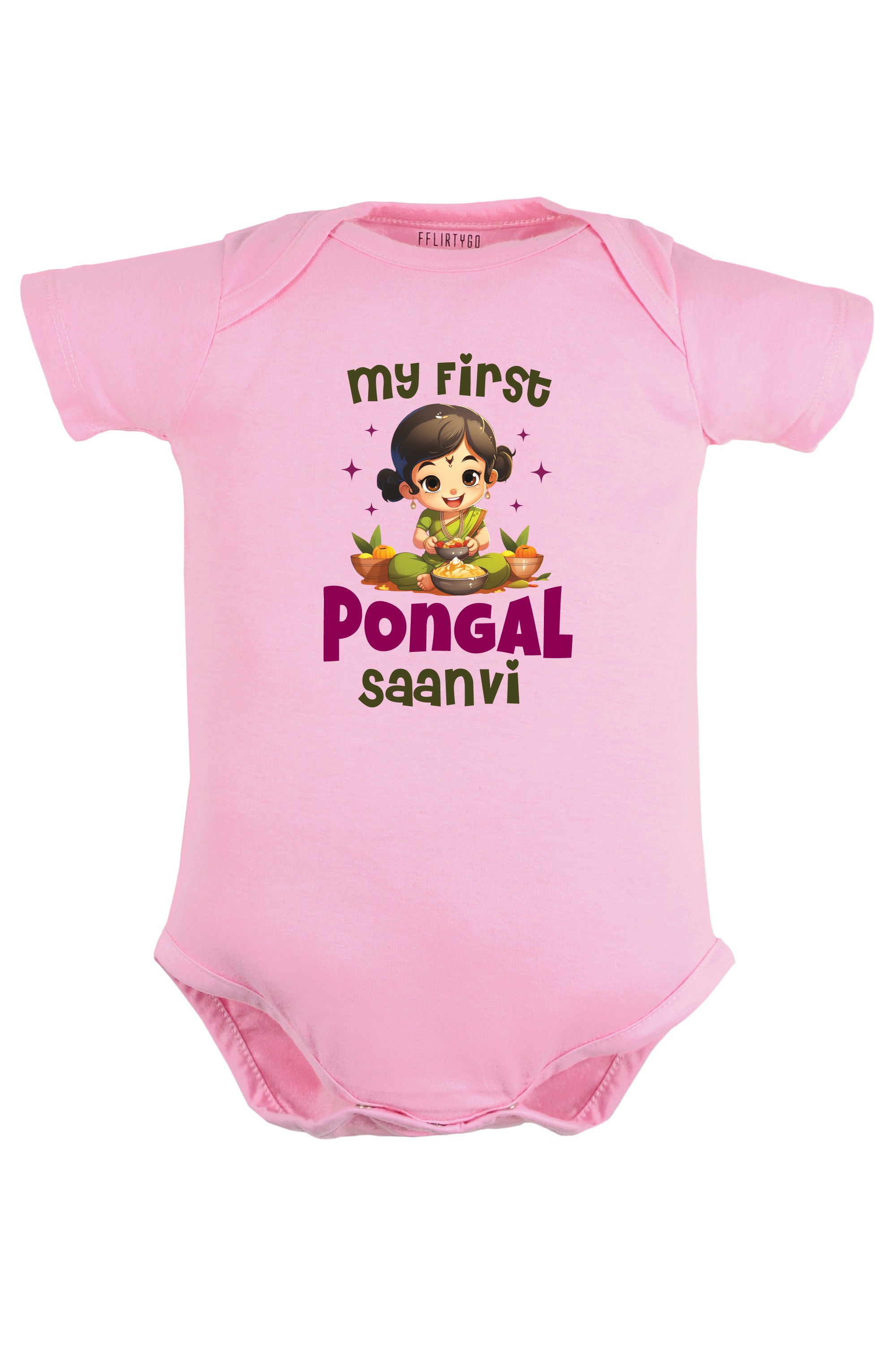 My First pongal (Girl) Baby Romper | Onesies w/ Custom Name