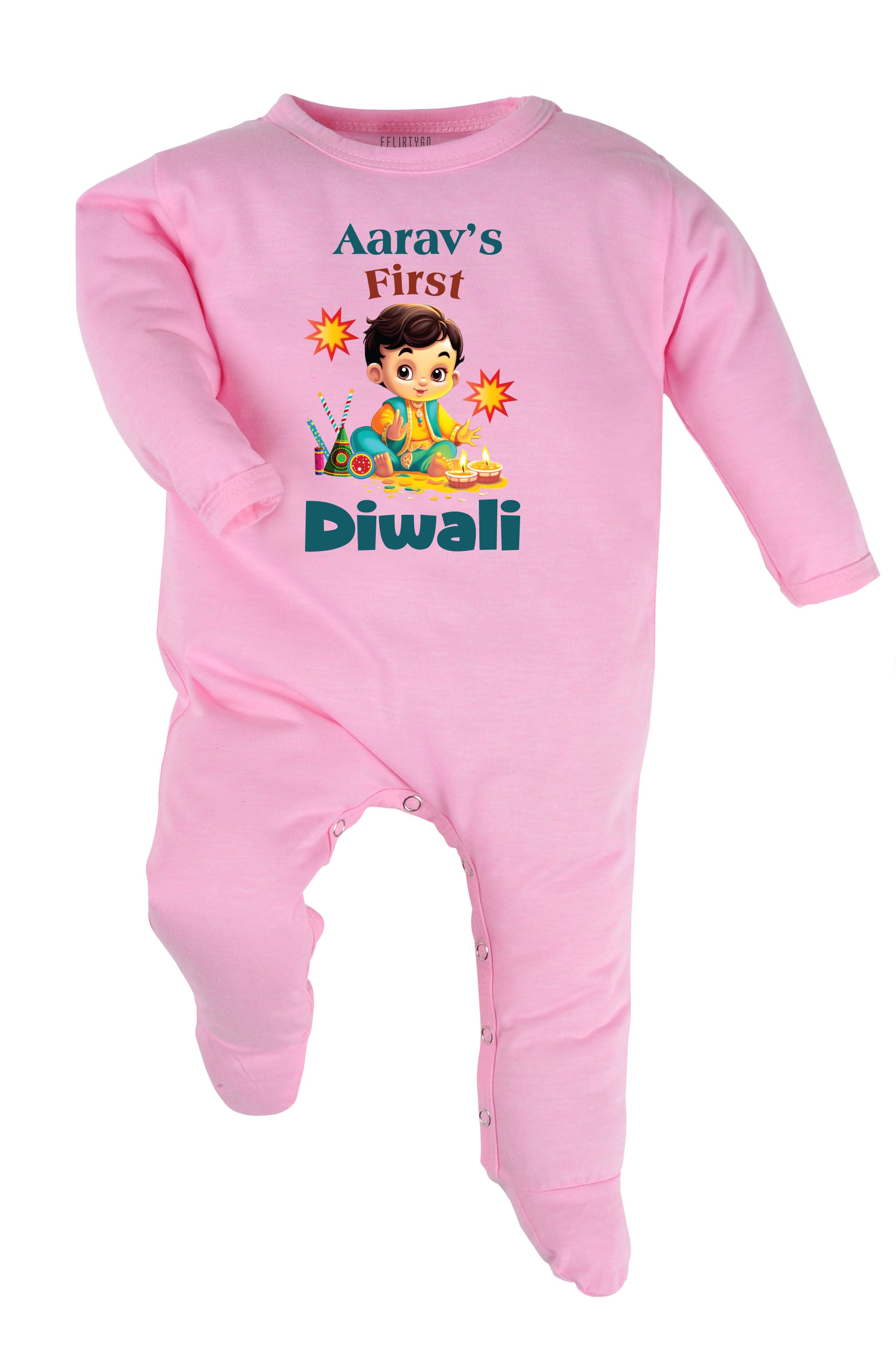 My First Diwali Baby Romper | Onesies w/ Custom Name