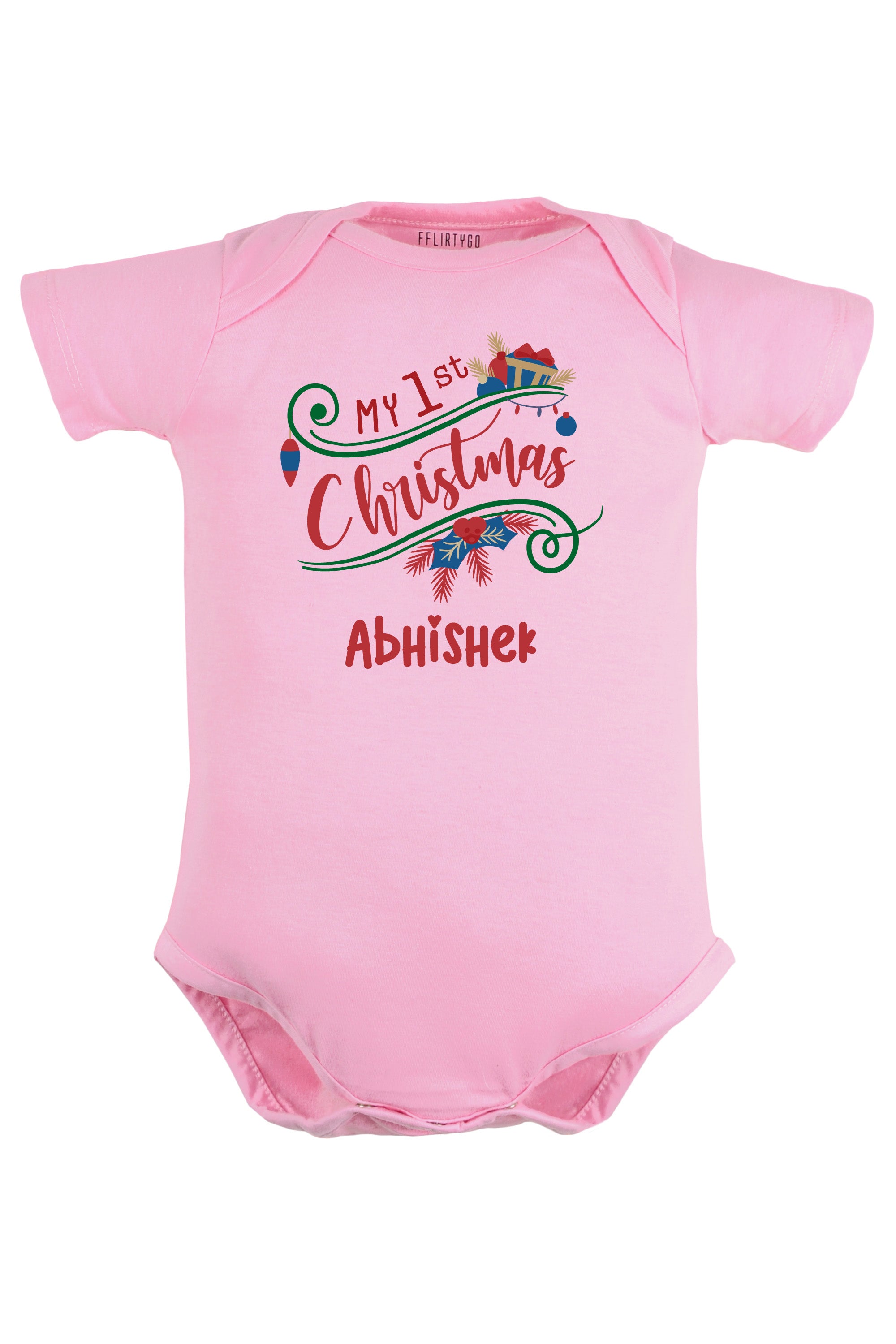 My 1st Christmas Baby Romper | Onesies w/ Custom Name