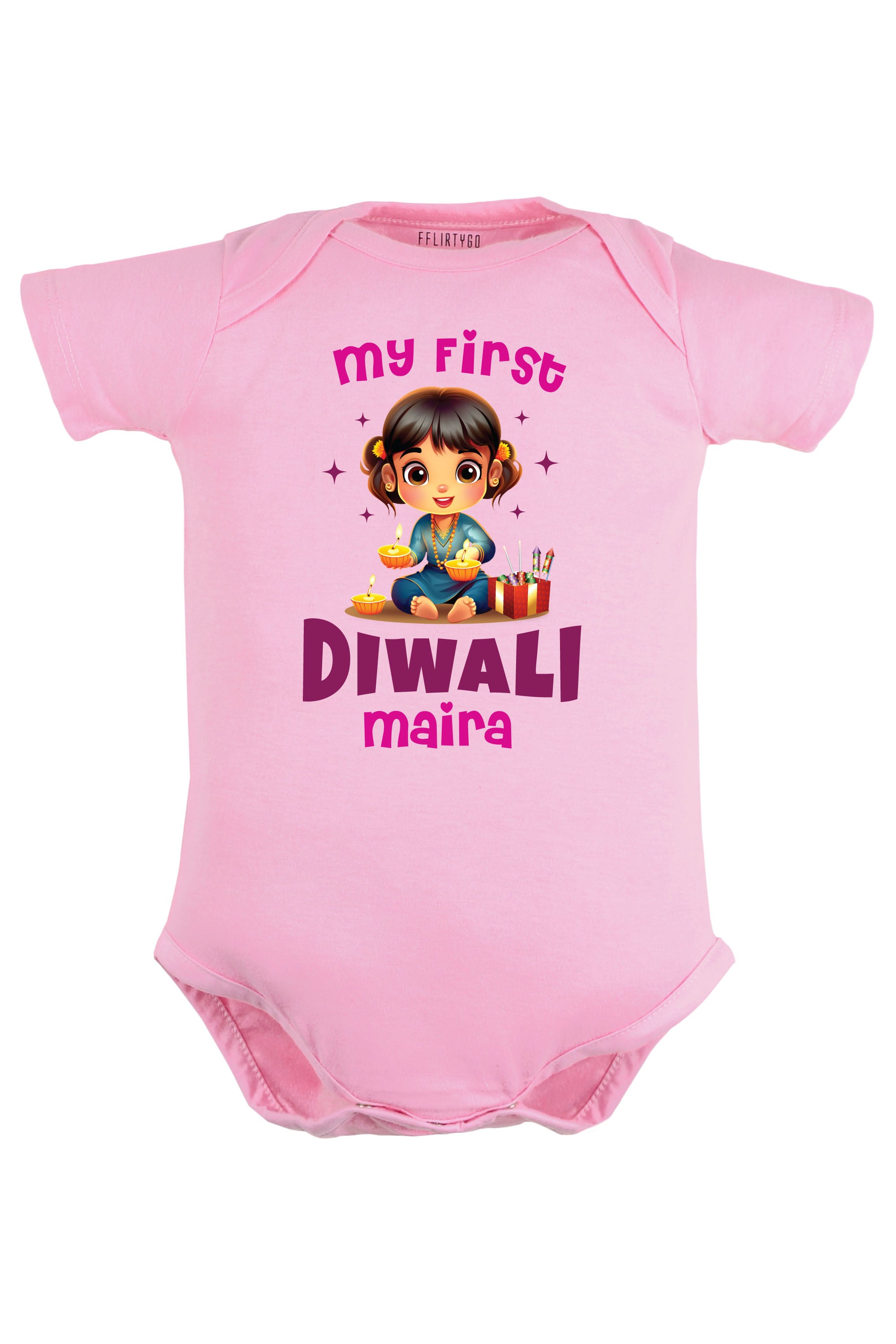 My First Diwali Baby Romper | Onesies w/ Custom Name