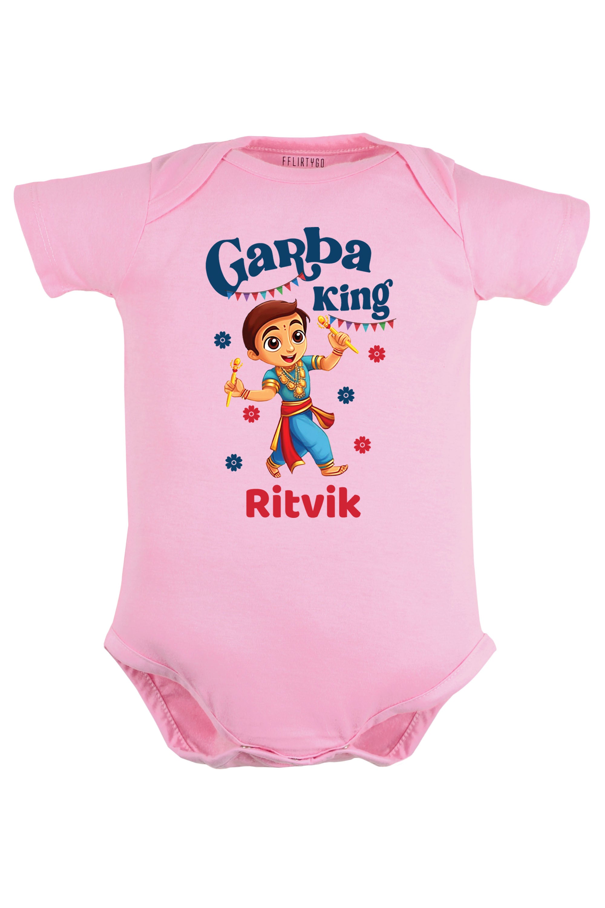 Garba King Baby Romper | Onesies w/ Custom Name