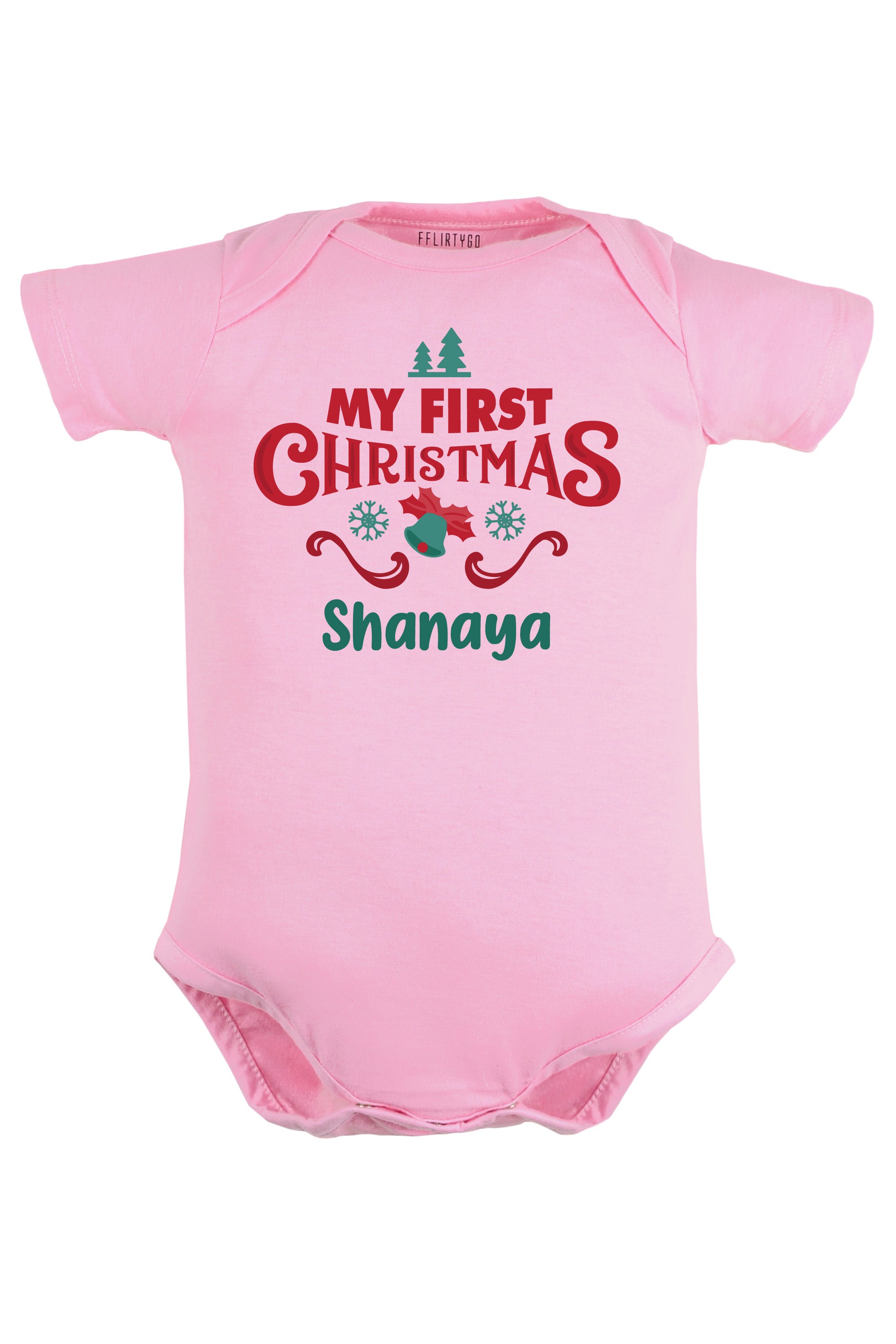 My First Christmas Baby Romper | Onesies w/ Custom Name