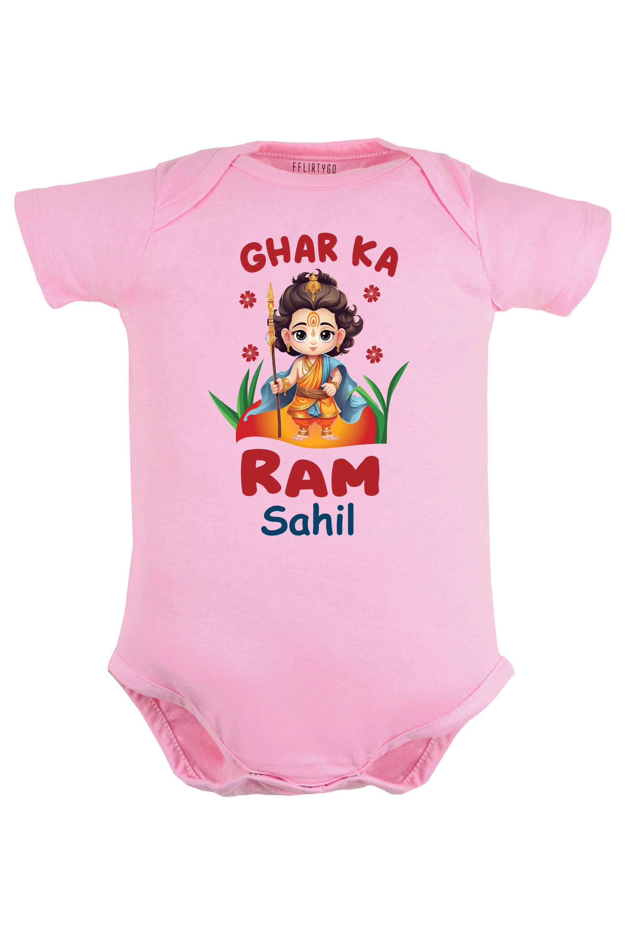 Ghar Ka Ram Baby Romper | Onesies w/ Custom Name