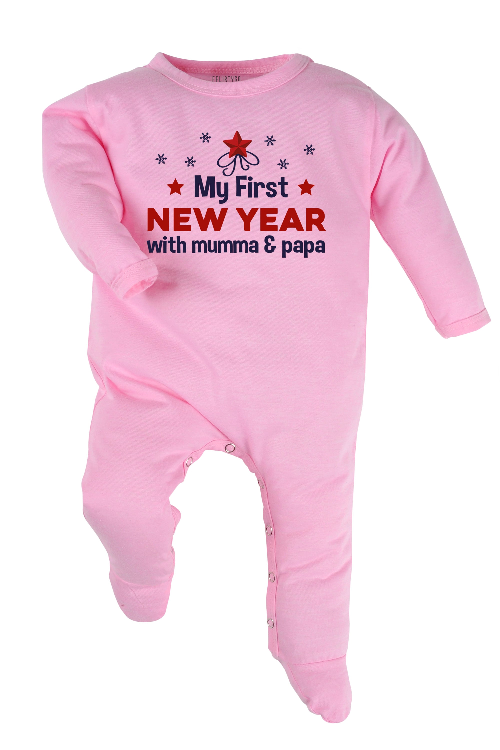 My First New Year With Mumma & Papa Baby Romper | Onesies