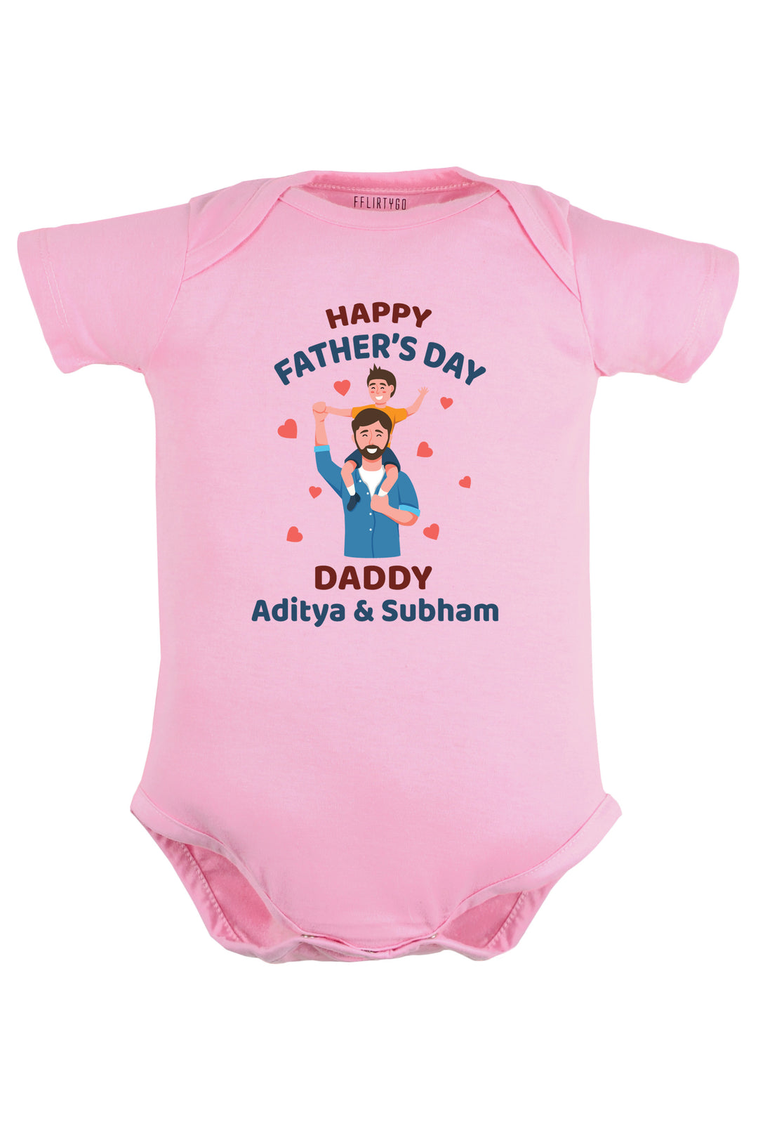 Happy Father's Day Daddy Baby Romper | Onesies w/ Custom Name