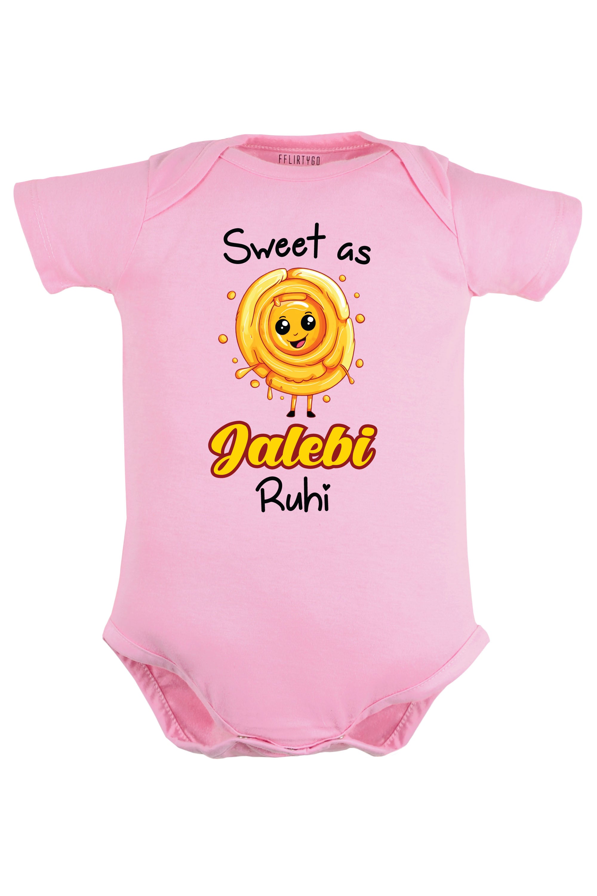 Sweet As Jalebi Baby Romper | Onesies w/ Custom Name