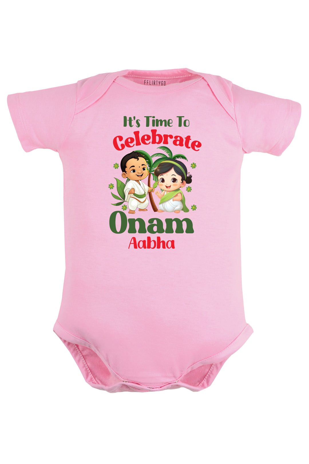 It's Time To Celebrate Onam Baby Romper | Onesies w/ Custom Name