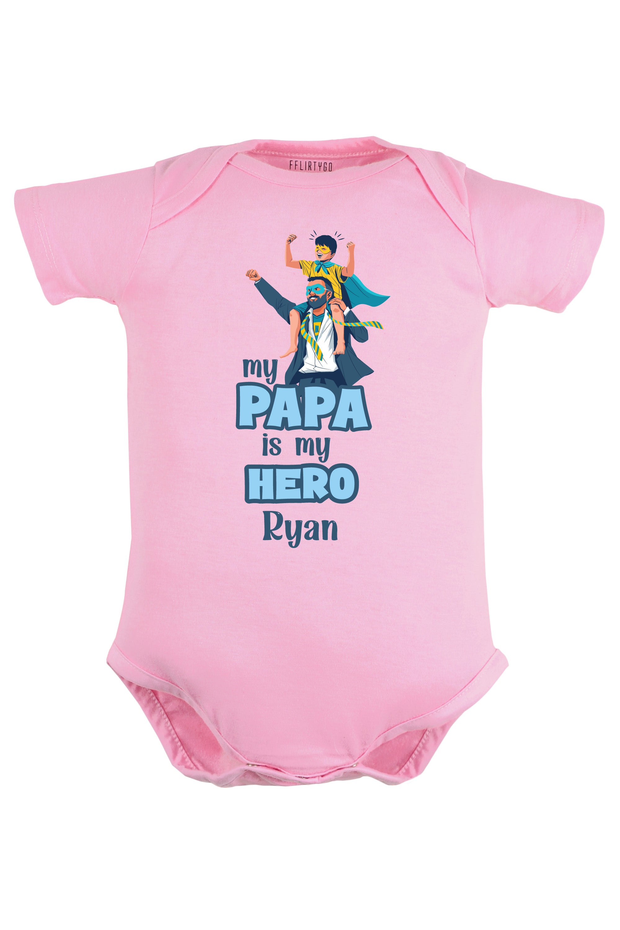 My Papa Is My Hero Baby Romper | Onesies w/ Custom Name