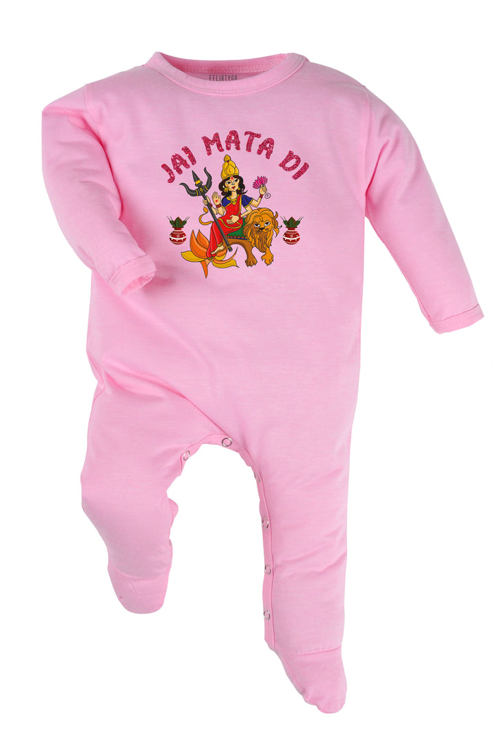 Jai Mata Di With Glitter Baby Romper | Onesies