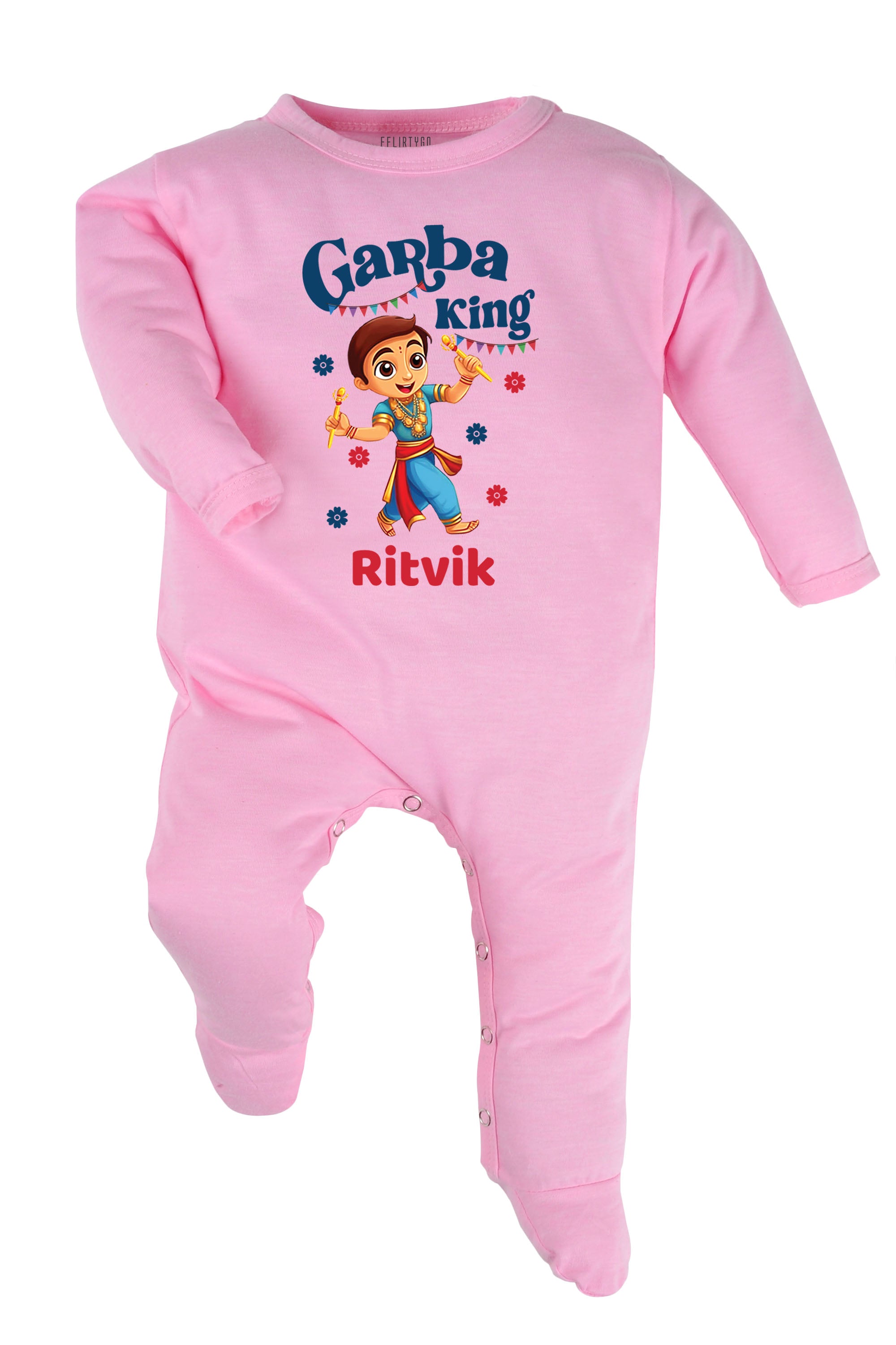 Garba King Baby Romper | Onesies w/ Custom Name