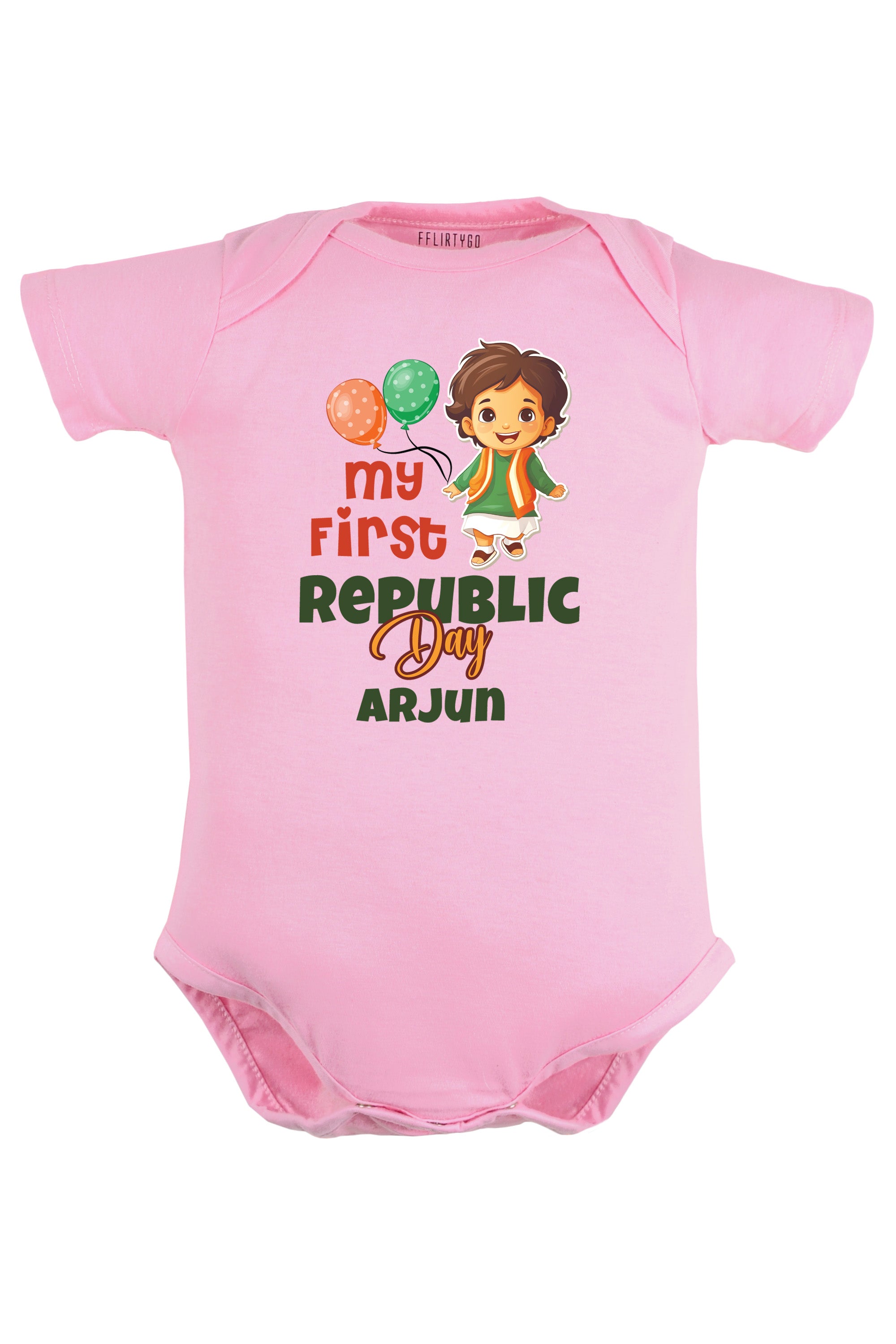 My First Republic Day Baby Romper | Onesies w/ Custom Name