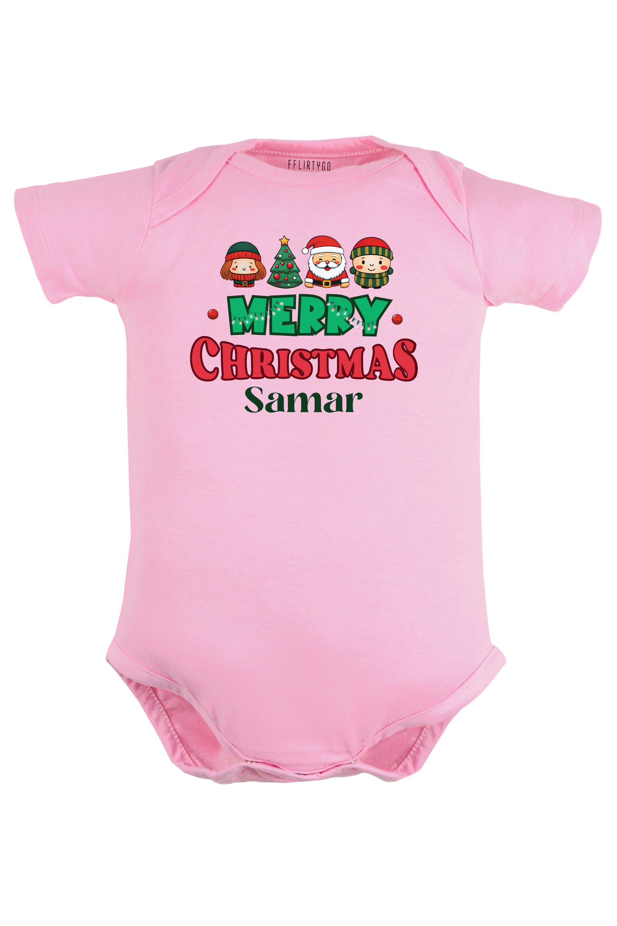 Merry Christmas Baby Romper | Onesies w/ Custom Name