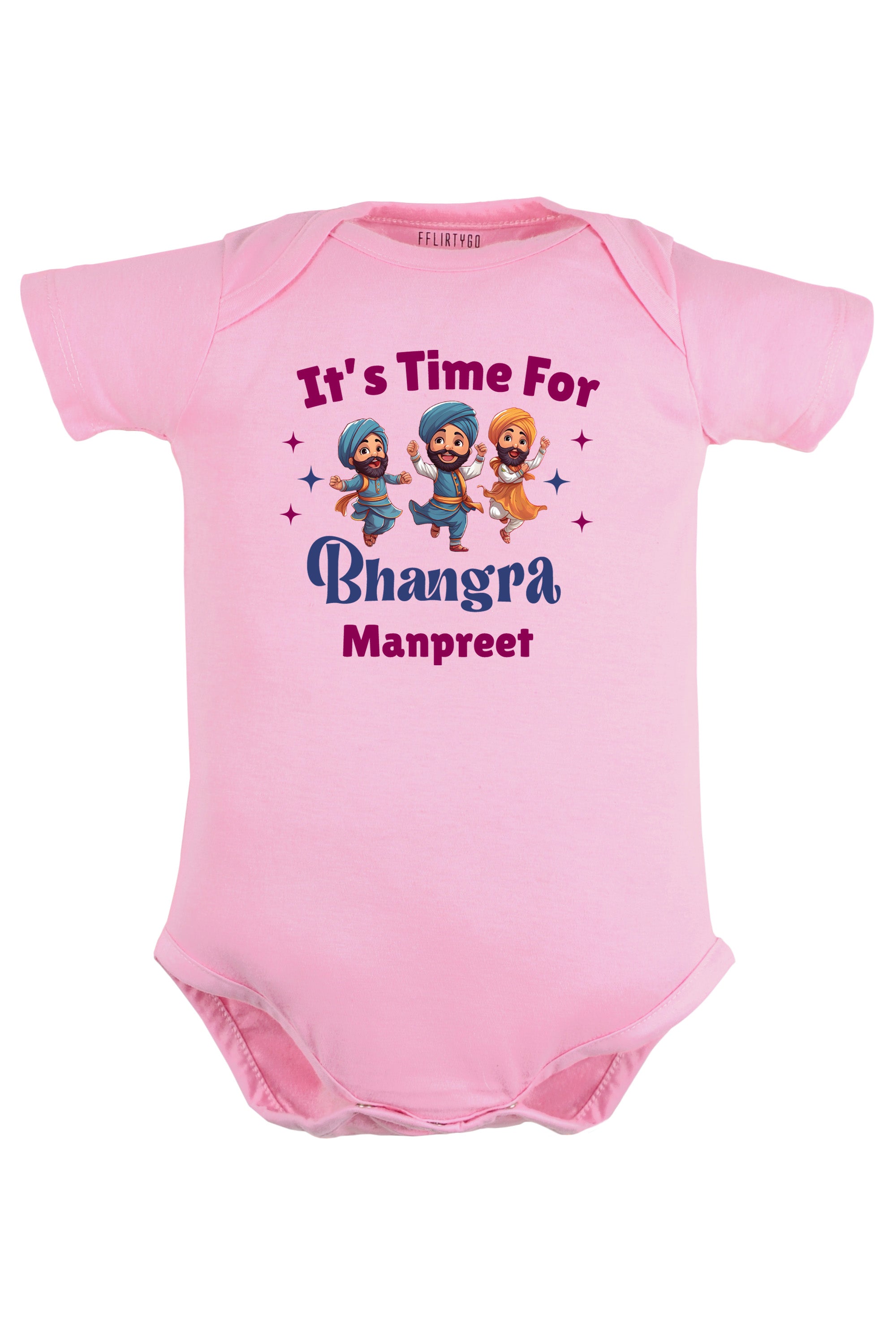 It's Time For Bhangra Baby Romper | Onesies w/ Custom Name