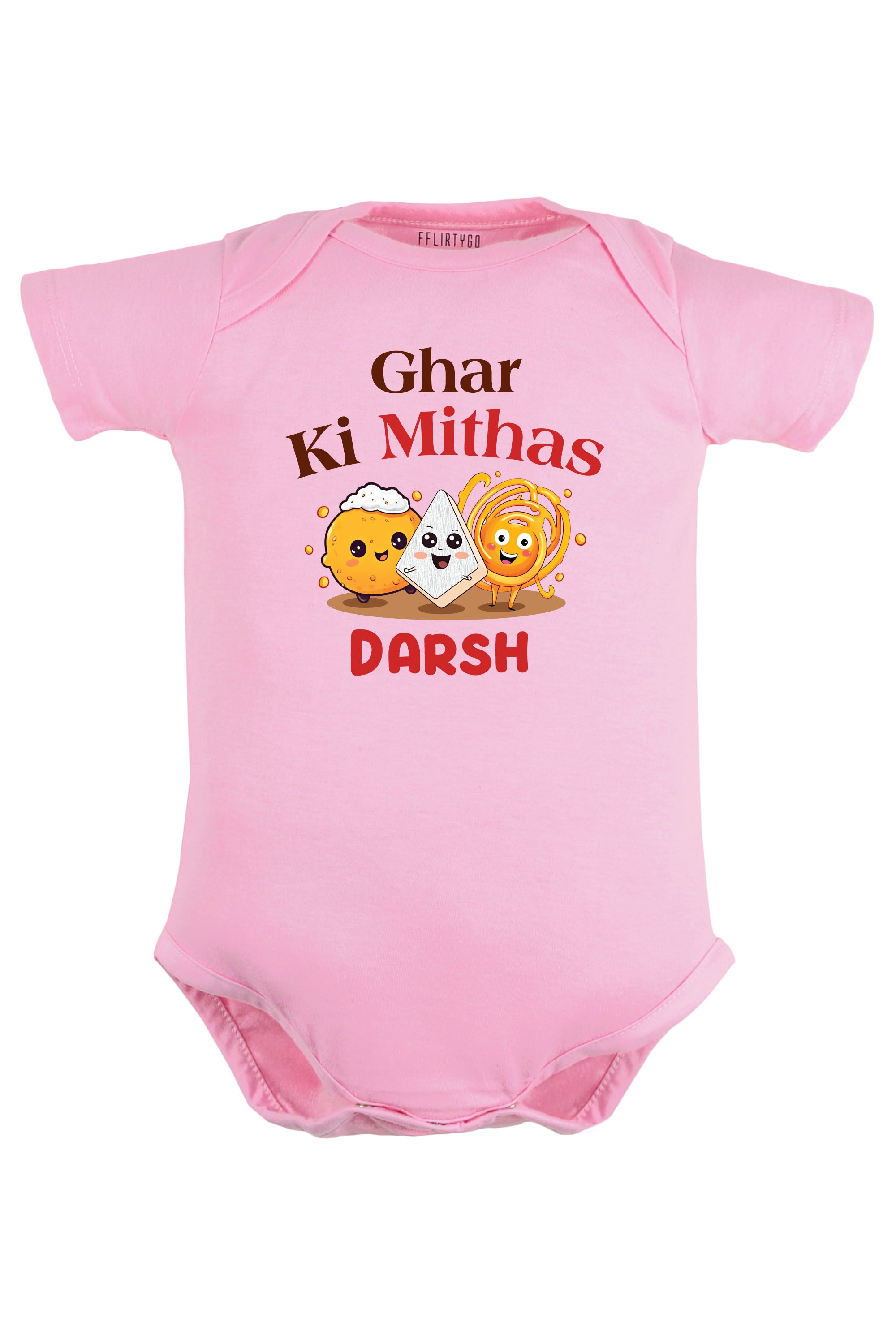 Ghar Ki Mithas Baby Romper | Onesies w/ Custom Name