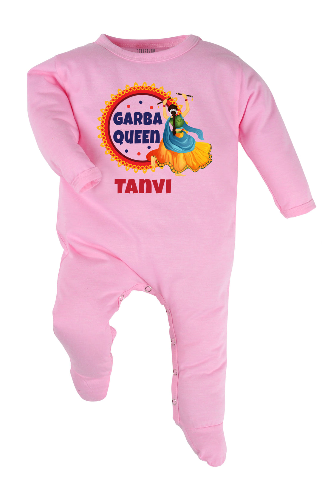 Garba Queen Baby Romper | Onesies w/ Custom Name