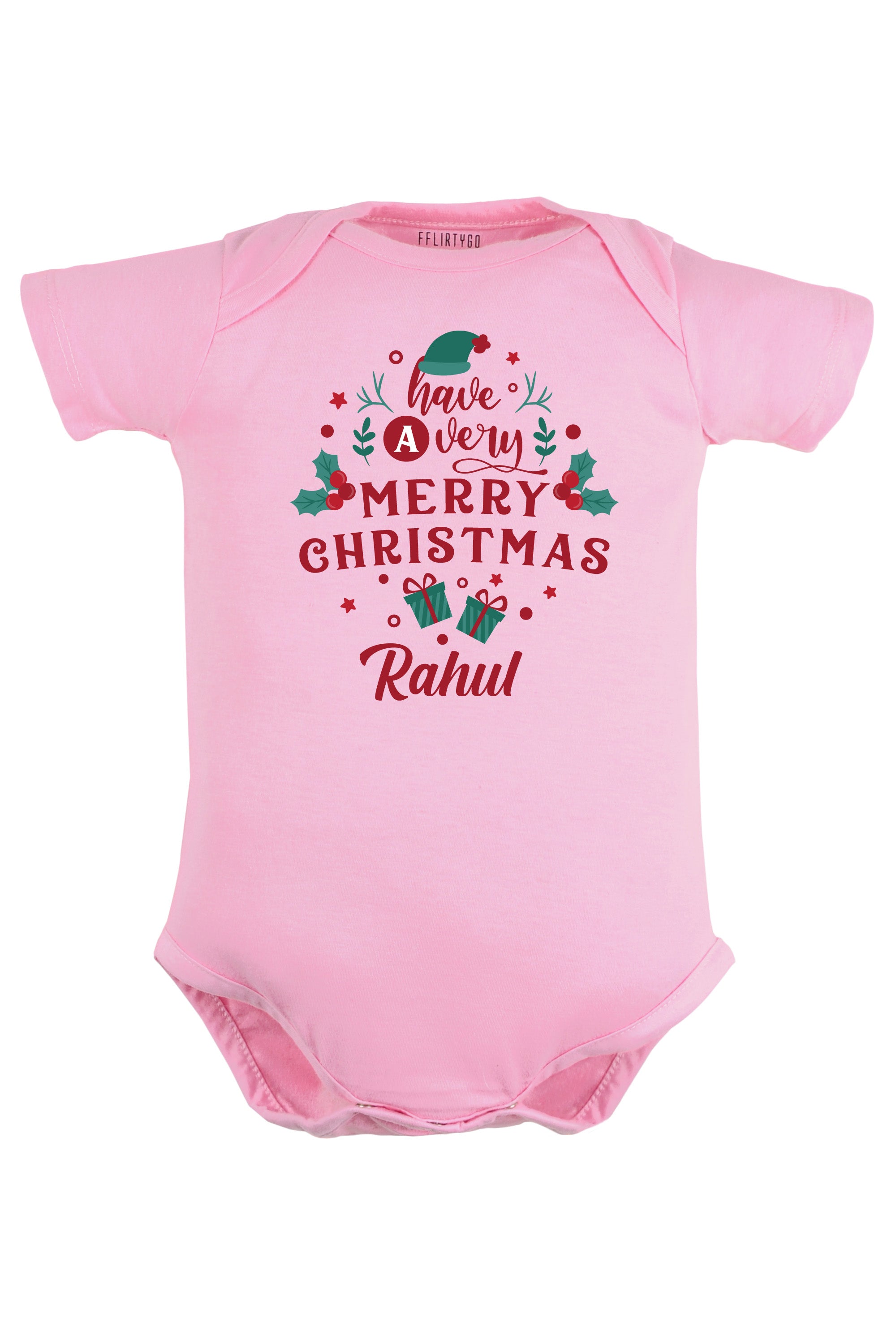 Have A Very Merry Christmas Baby Romper | Onesies w/ Custom Name