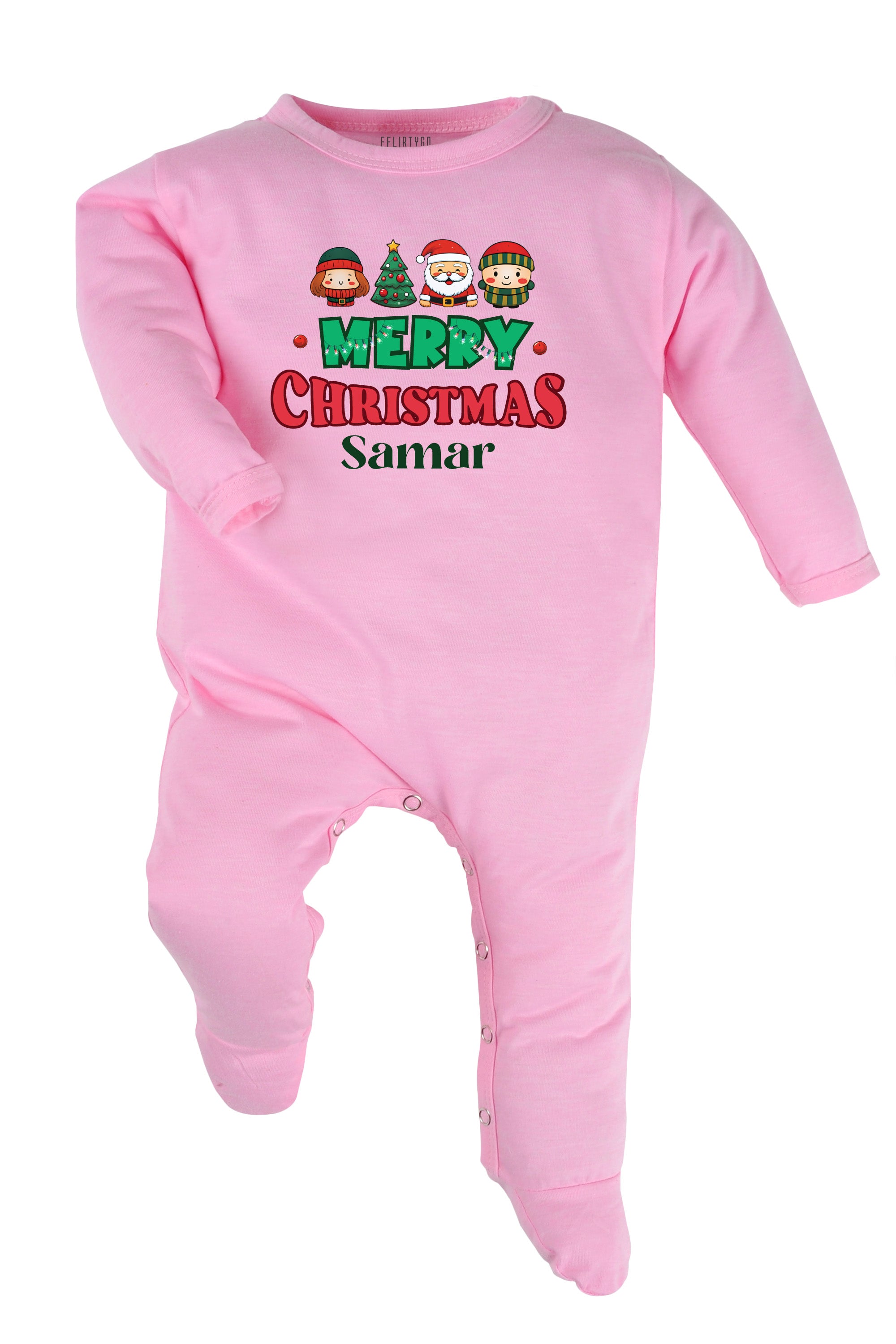 Merry Christmas Baby Romper | Onesies w/ Custom Name