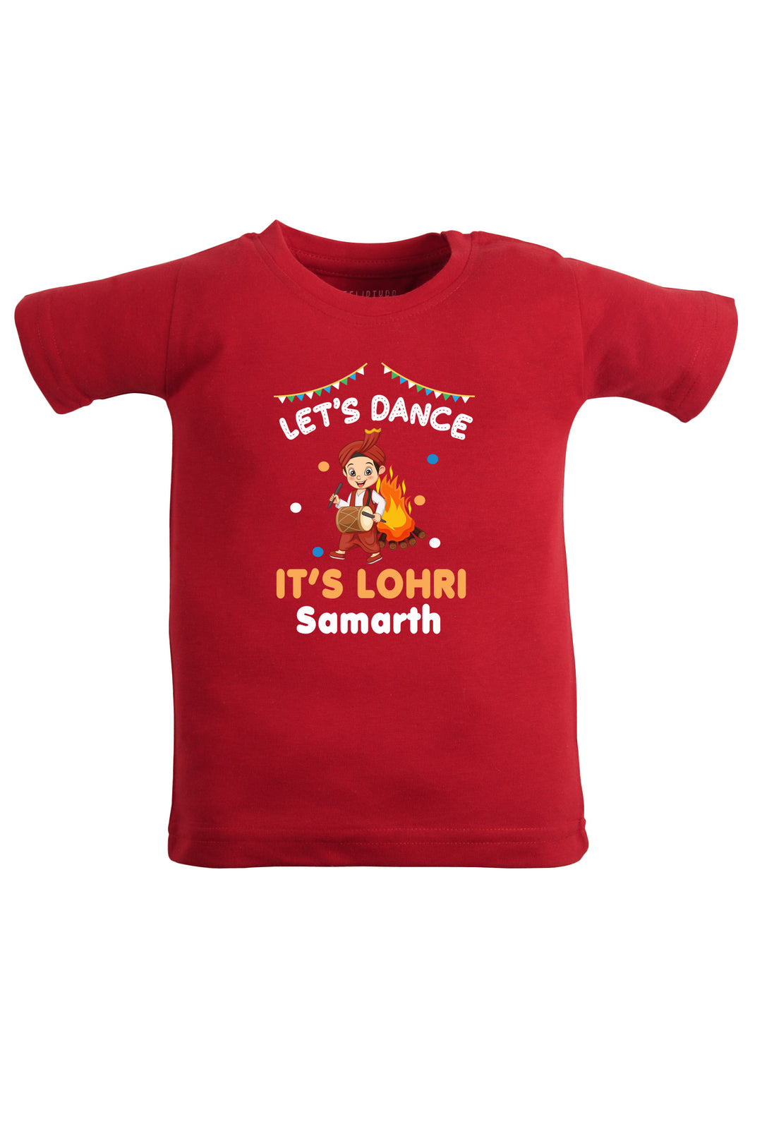 Let's Dance It's Lohri Kids T Shirt w/ Custom Name