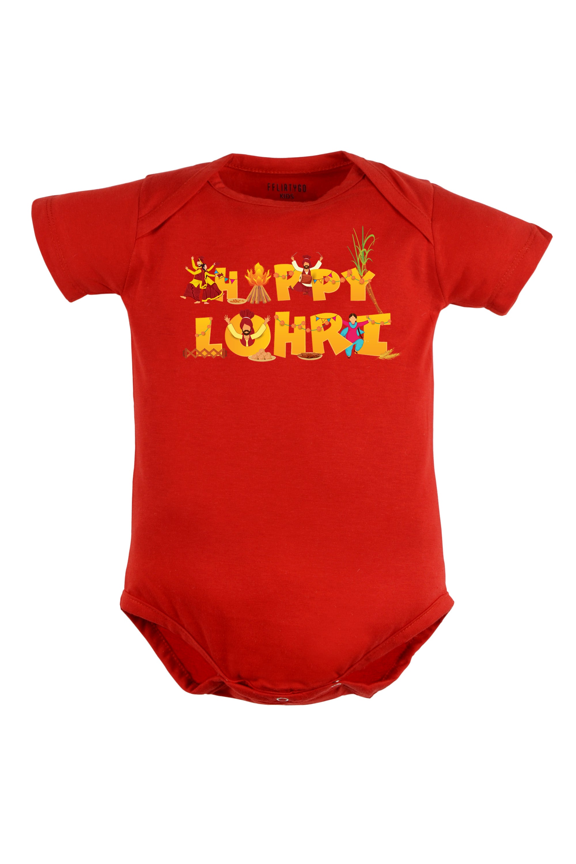 Happy Lohri (Bhangra) Baby Romper | Onesies