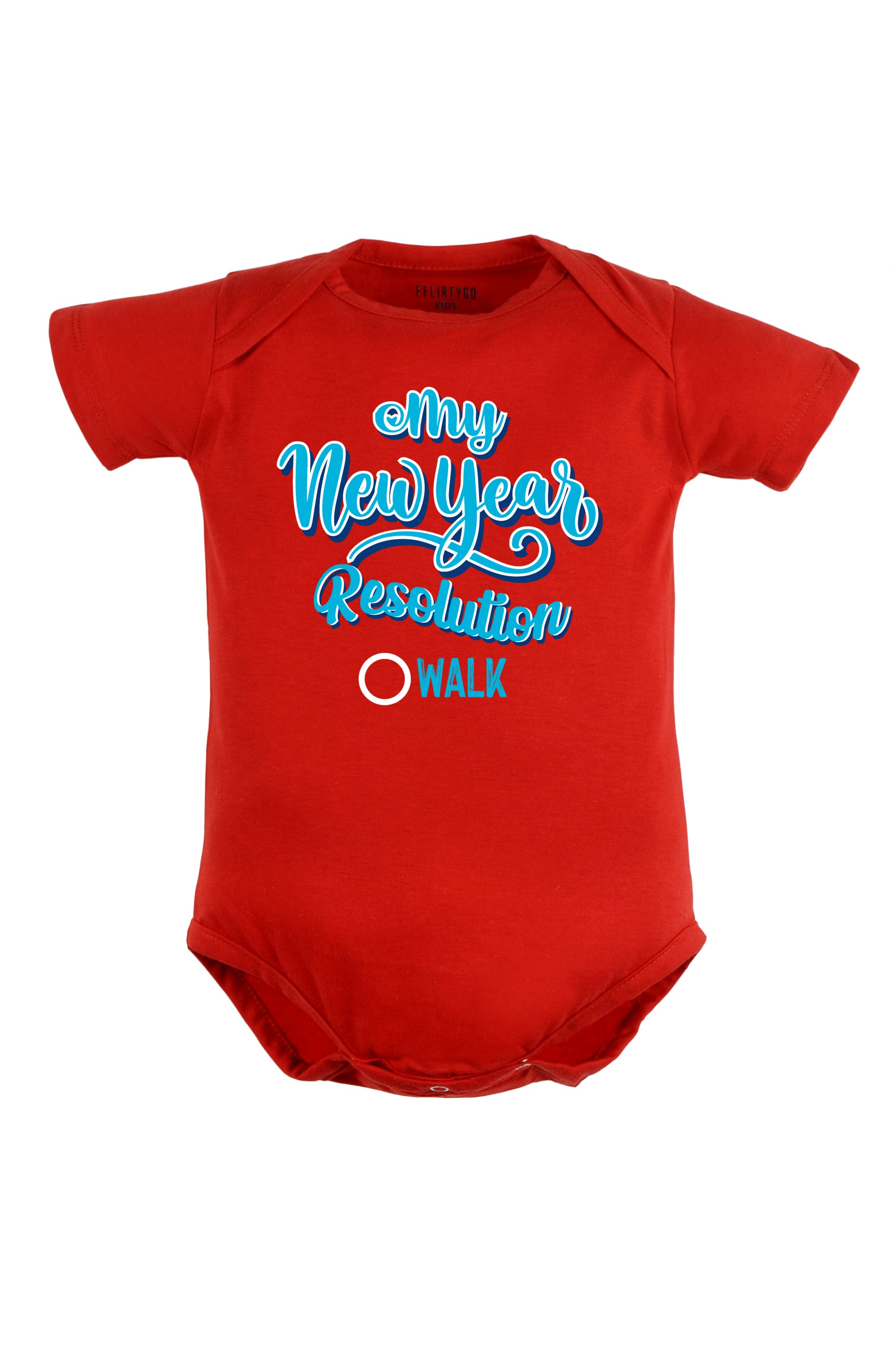 My New Year Resolution Walk Baby Romper | Onesies