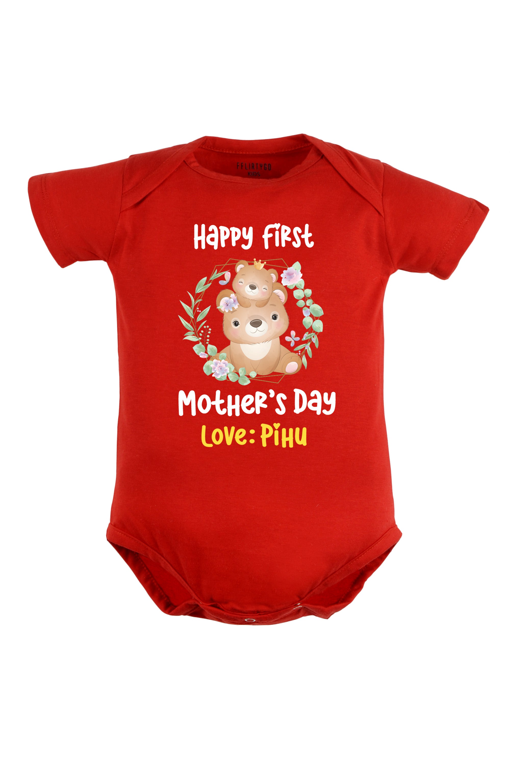 Happy First Mother's Day Baby Romper | Onesies w/ Custom Name