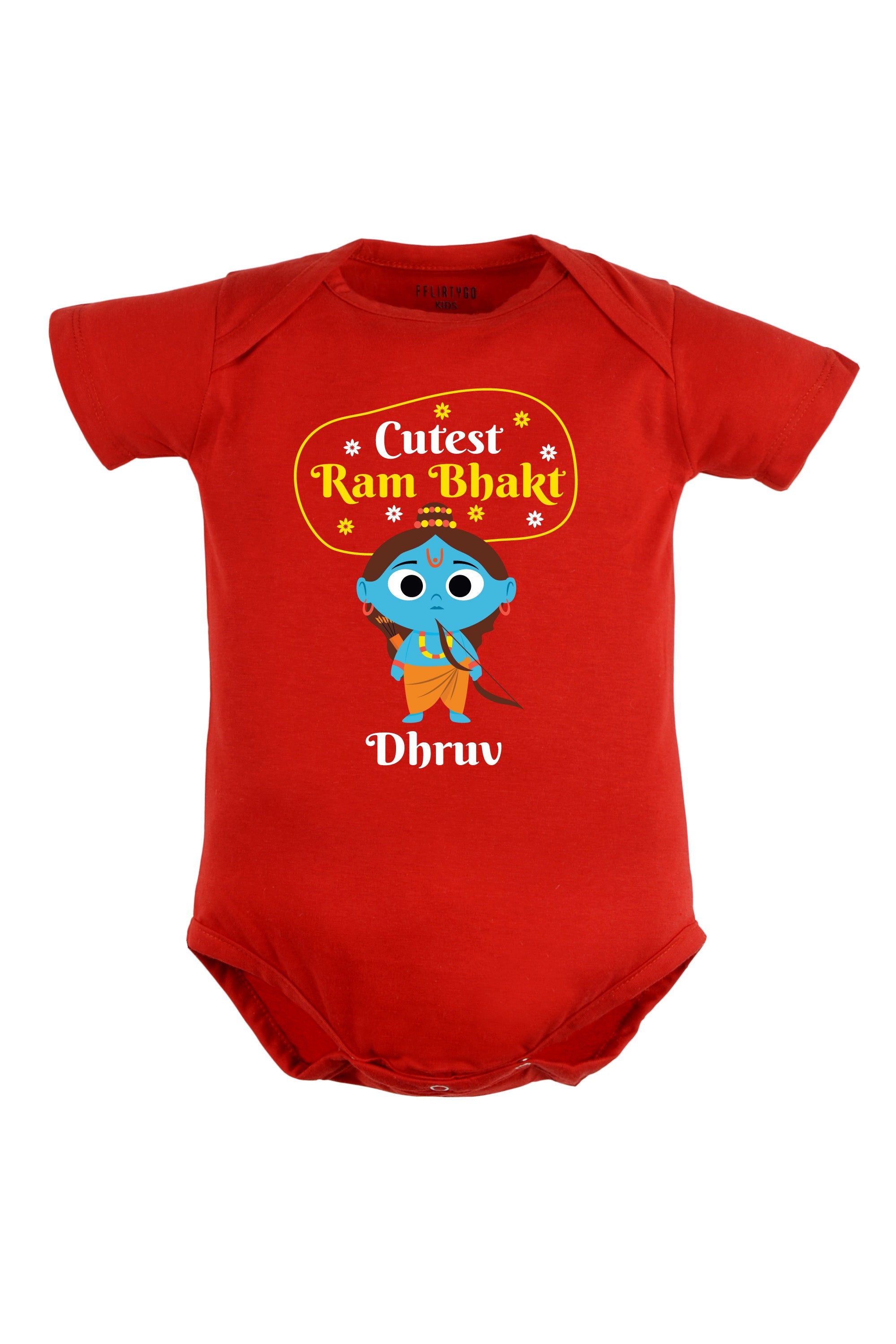 Cutest Ram Bhakt Baby Romper | Onesies w/ Custom Name