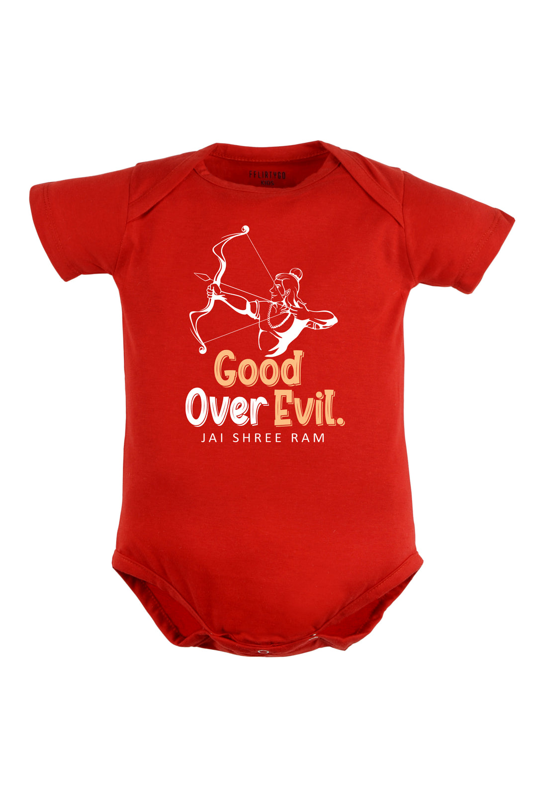 Good Over Evil Jai Shree Ram Baby Romper | Onesies