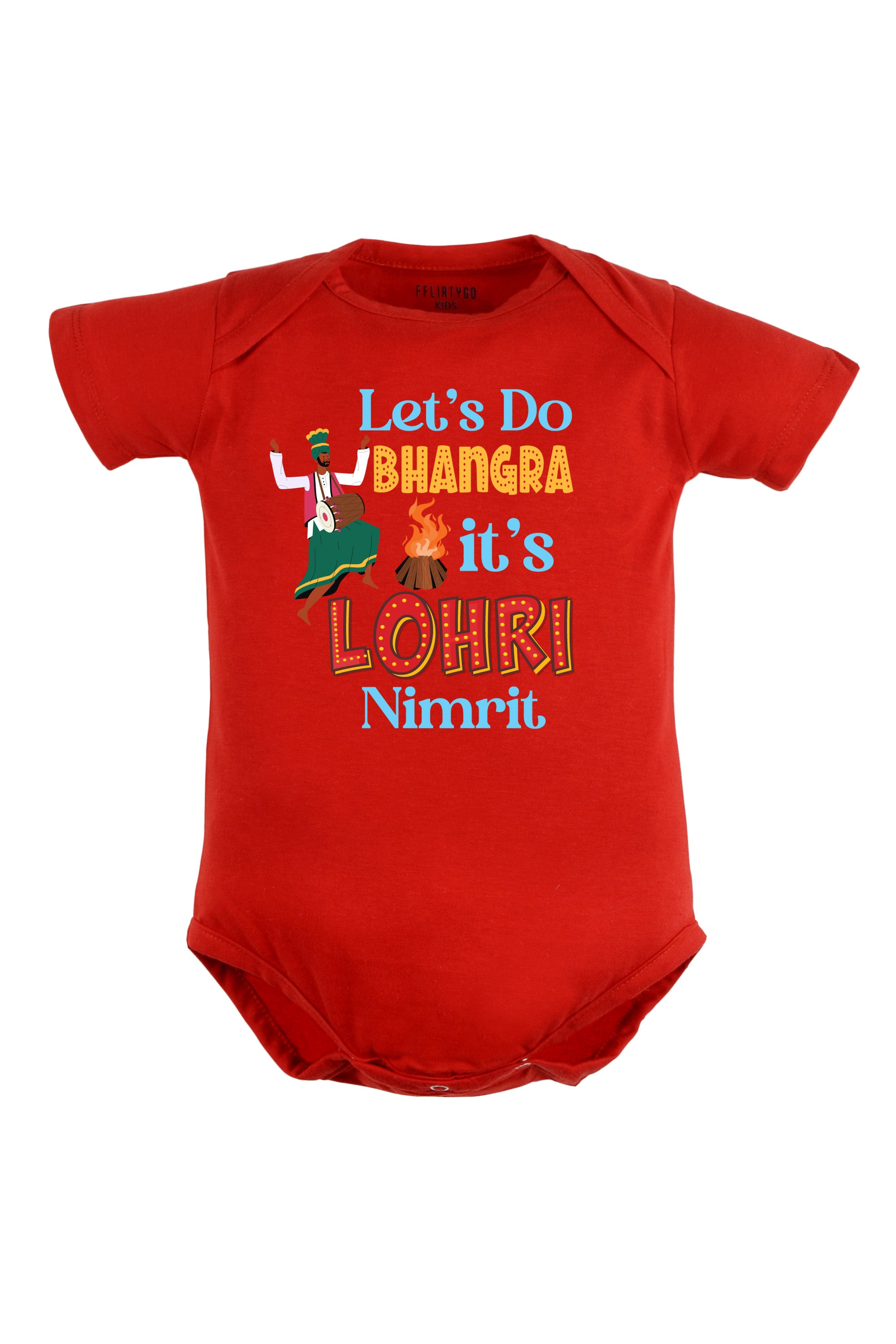 Let's Do Bhangra It's Lohri Baby Romper | Onesies w/ Custom Name