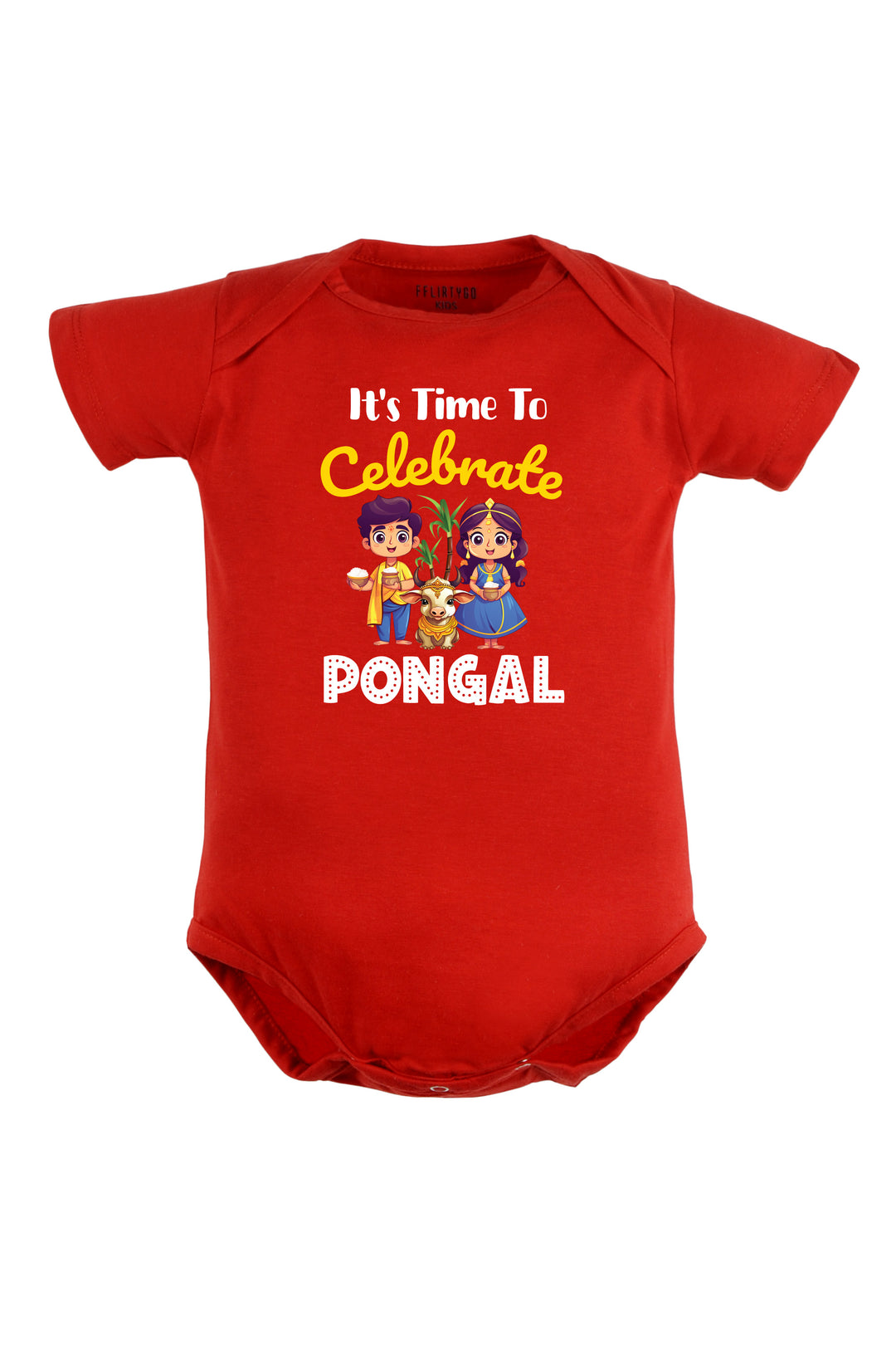 It's Time to Celebrate Pongal Baby Romper | Onesies w/ Custom Name