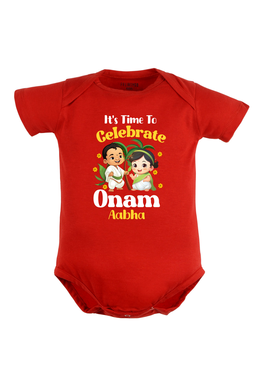 It's Time To Celebrate Onam Baby Romper | Onesies w/ Custom Name