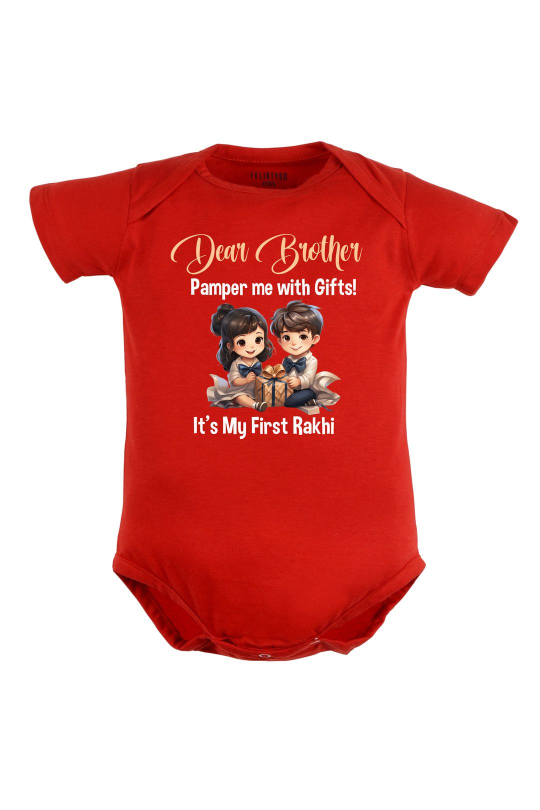 Dear Brother It's My First Rakhi Baby Romper | Onesies