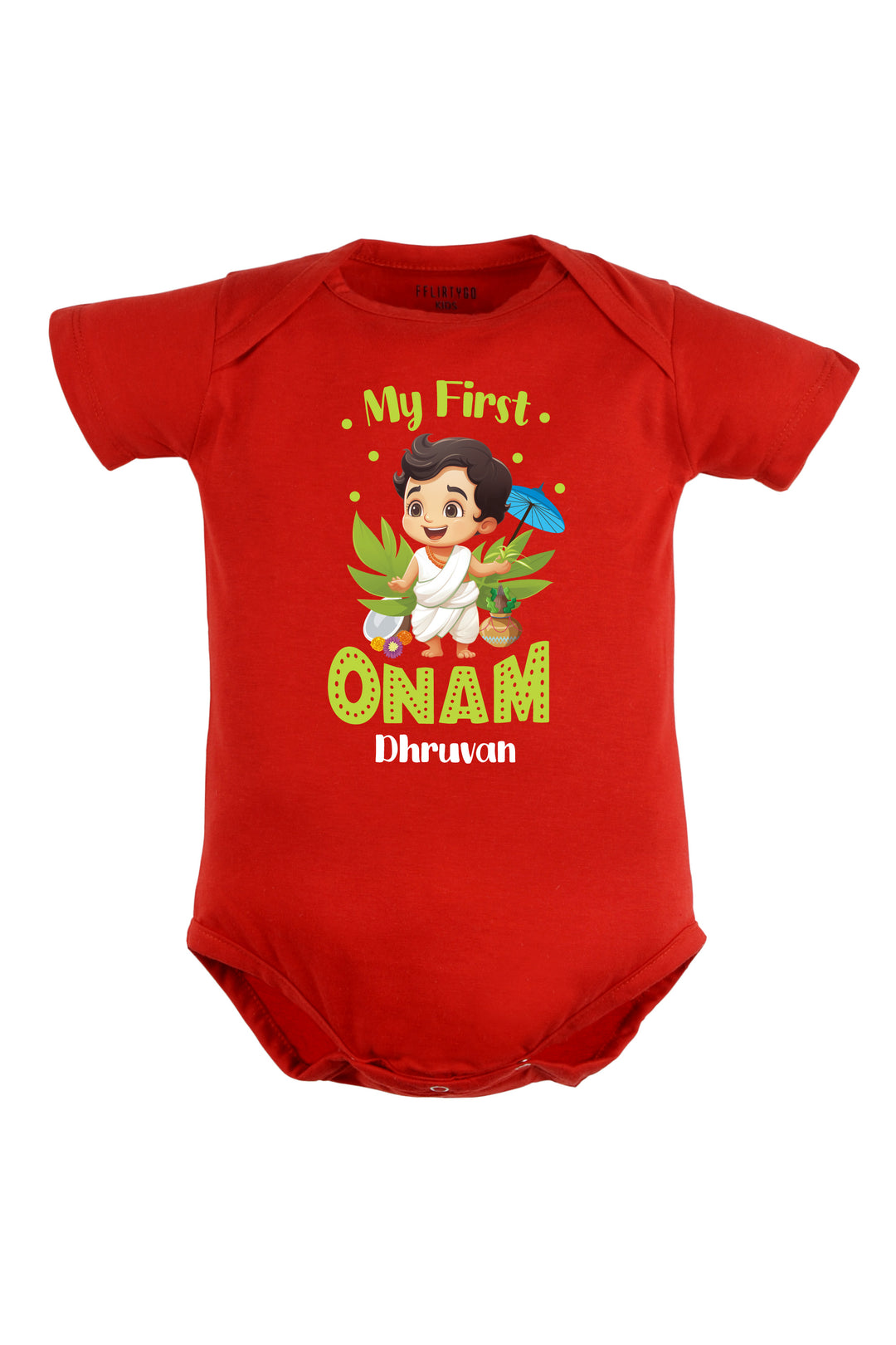 My First Onam Baby Romper | Onesies w/ Custom Name