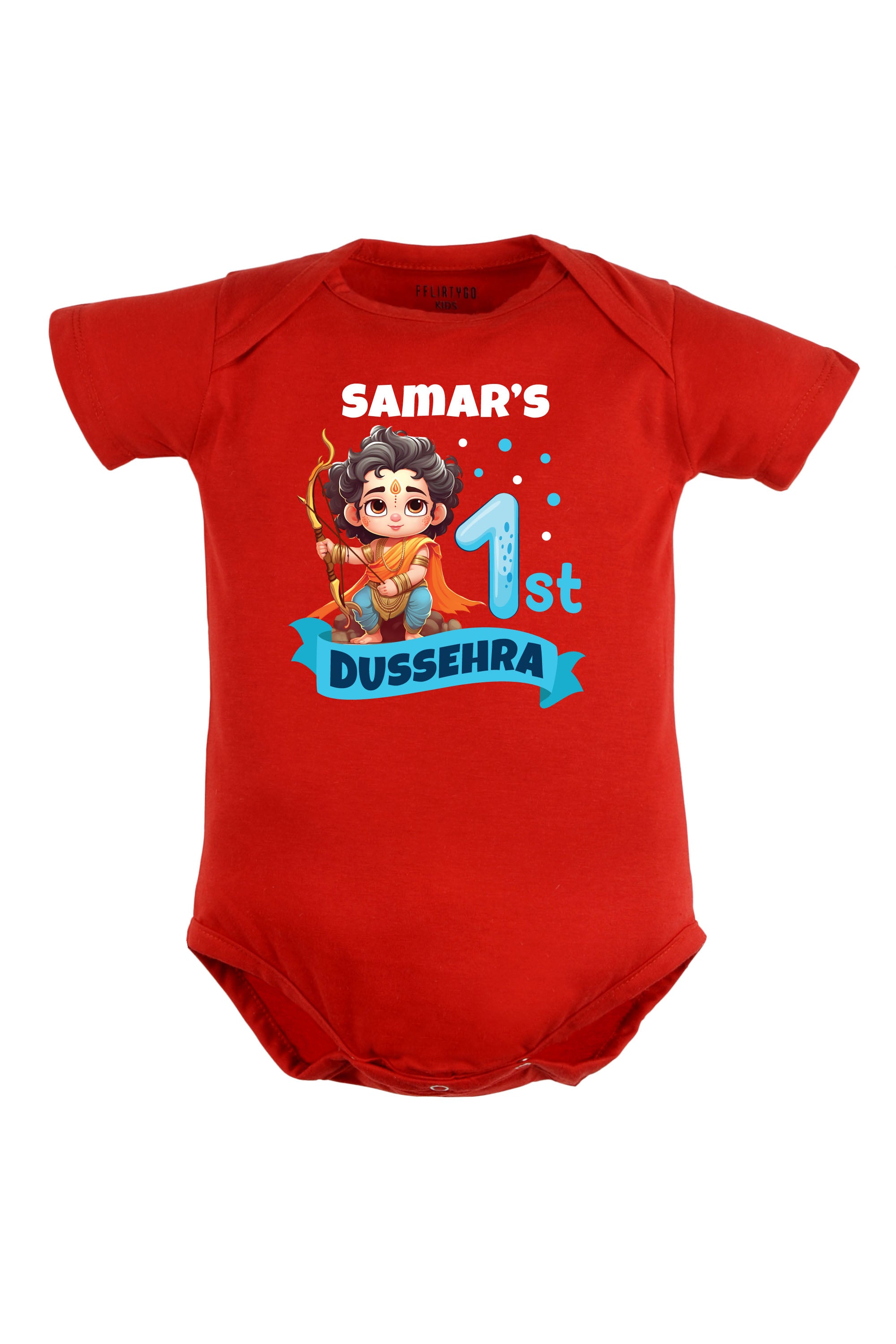 My 1st Dussehra Baby Romper | Onesies w/ Custom Name