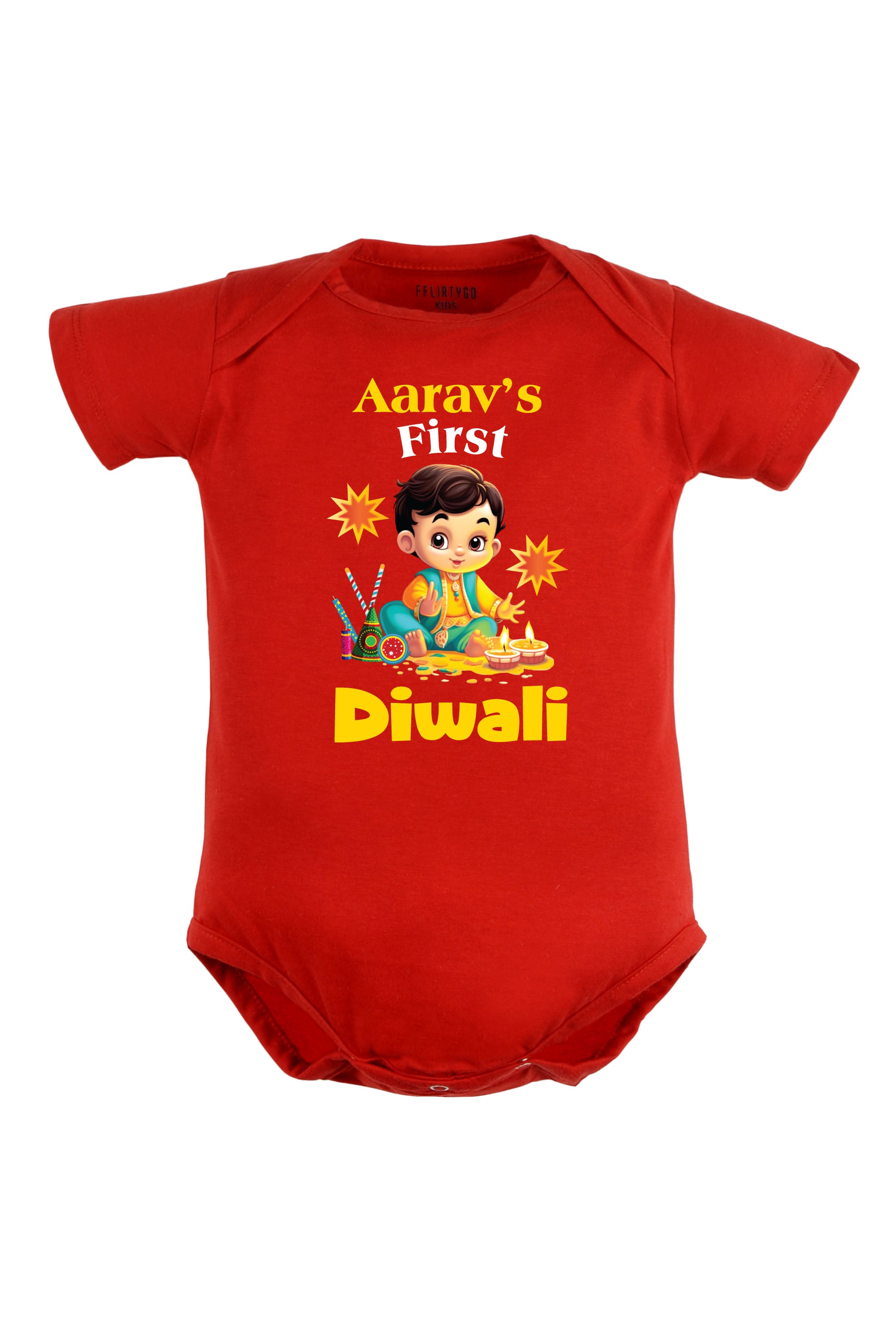 My First Diwali Baby Romper | Onesies w/ Custom Name