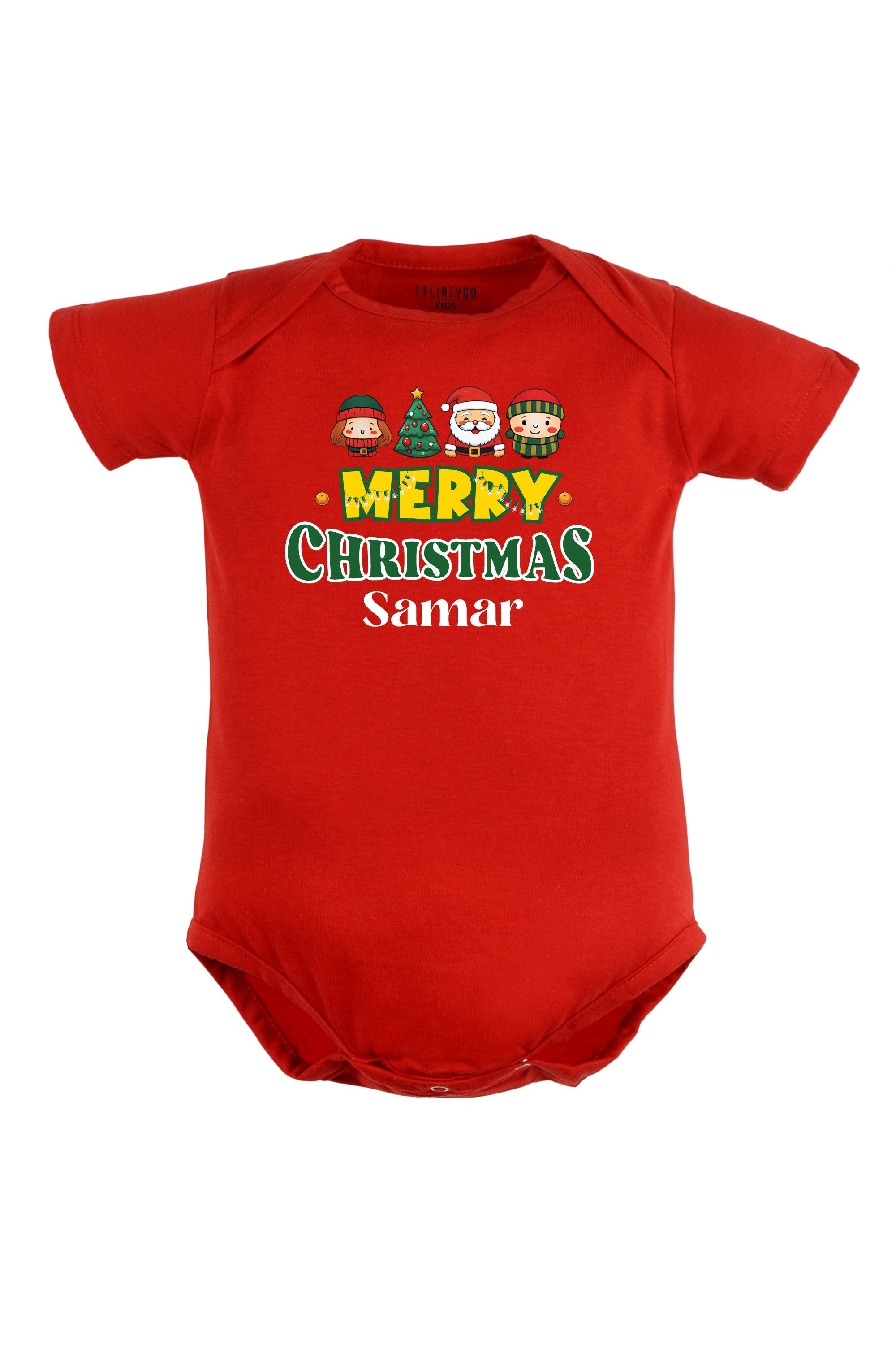 Merry Christmas Baby Romper | Onesies w/ Custom Name