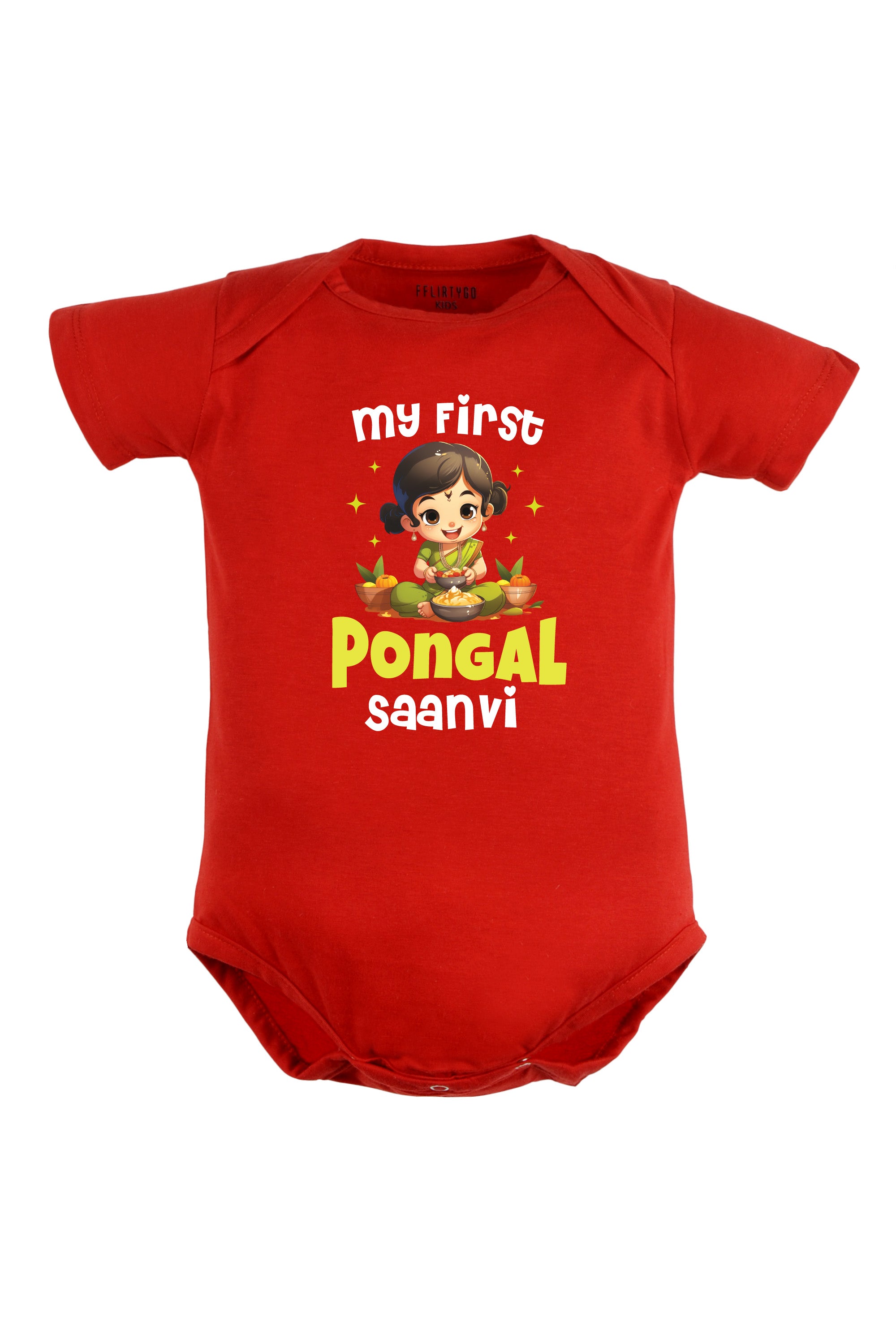 My First pongal (Girl) Baby Romper | Onesies w/ Custom Name